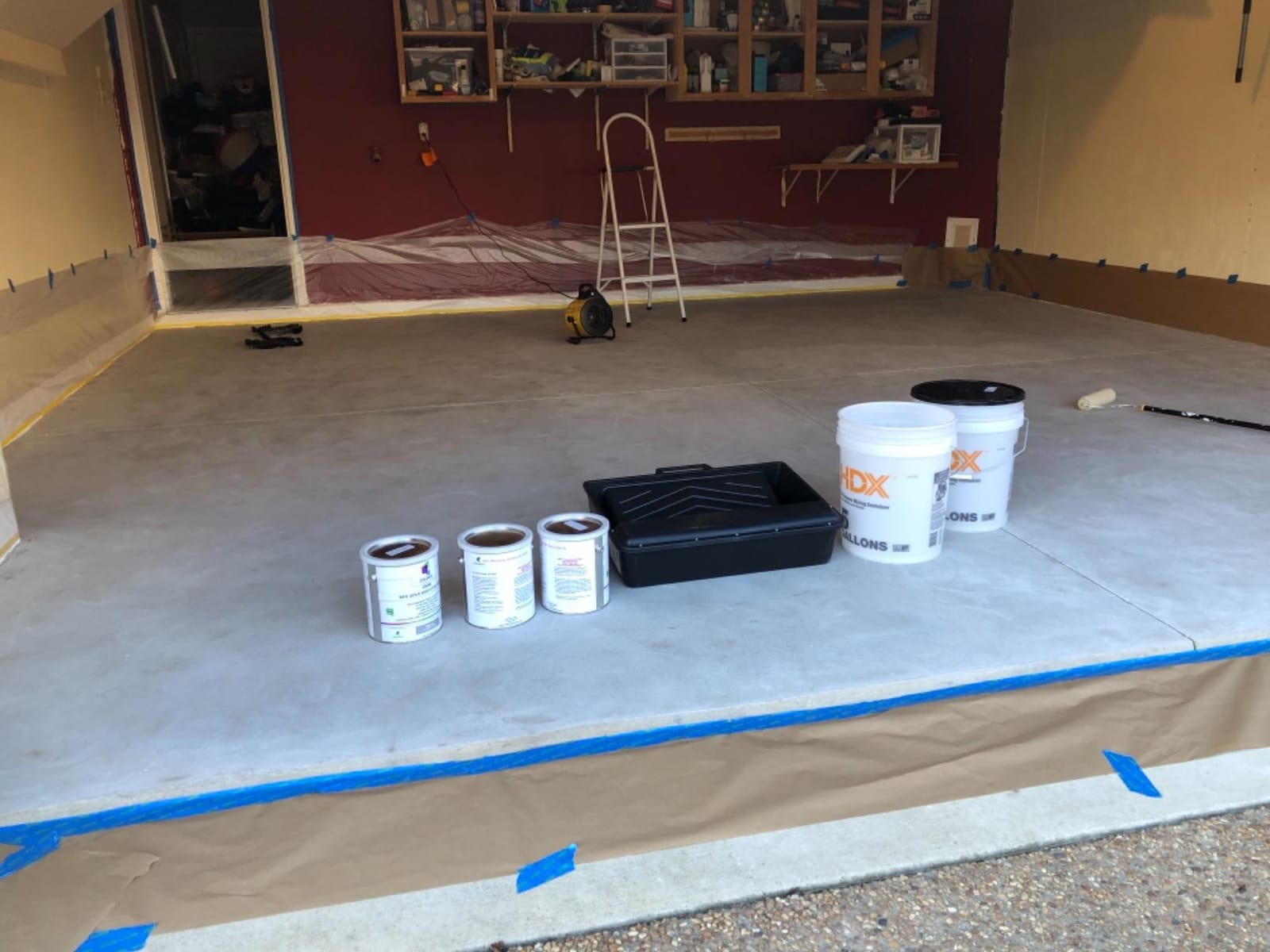 Colored Epoxies 10025 White Garage Floor Epoxy Kit, 3 Epoxy Resin Gallon customer photo 2