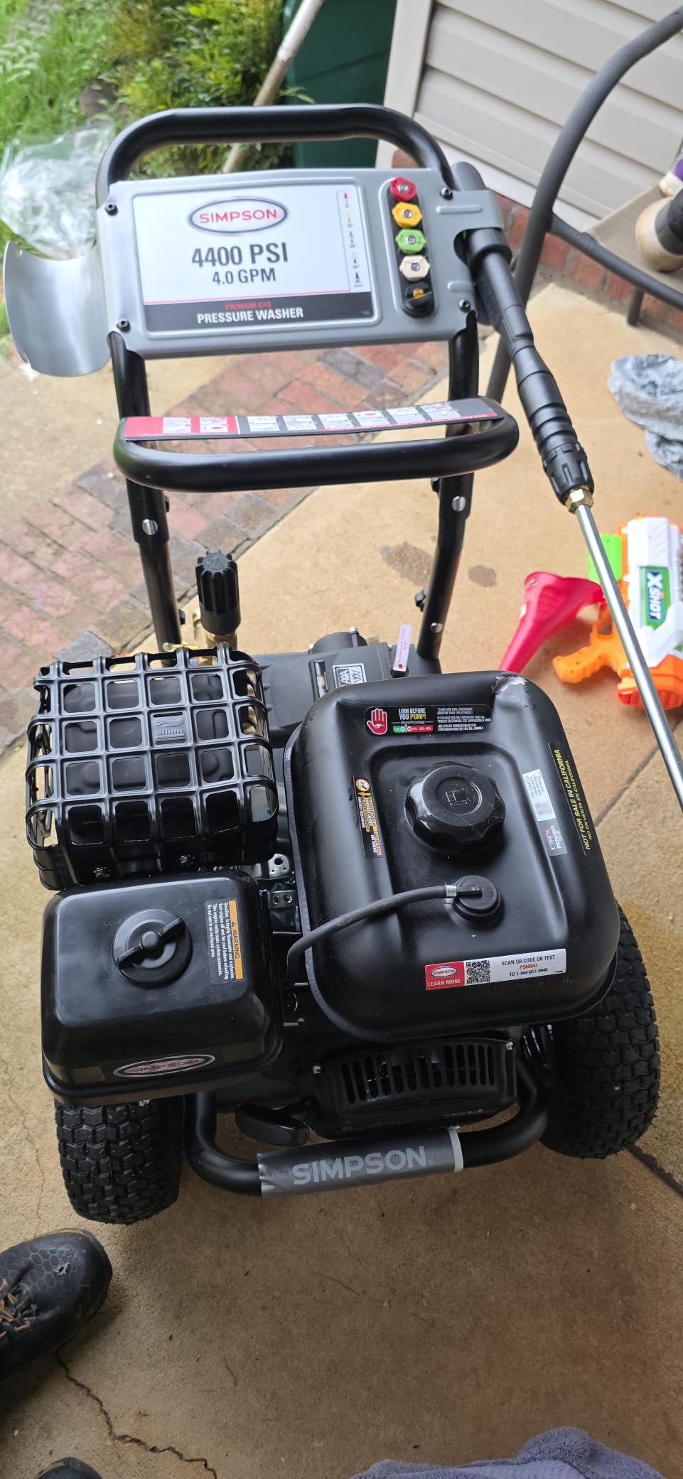 Simpson PowerShot 4400 PSI Gas Pressure Washer, 4.0 GPM, CRX 420cc Engine customer photo 2