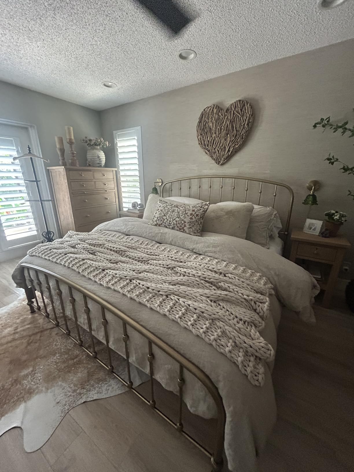Simple&Opulence 100% French Flax Linen Duvet Cover Set with Embroidery Washed - 3 Pieces (1 Duvet Cover with 2 Pillow Shams) with Button Closure Soft Breathable Farmhouse - Linen, King Size customer photo 2