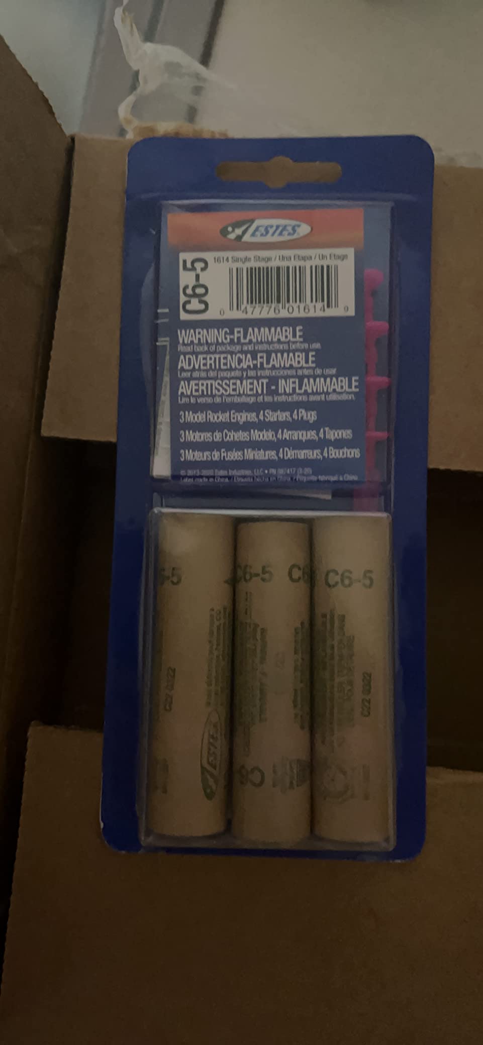 Estes C6-5 Model Rocket Engines, Standard Single-Stage Rocket Motors for Mid-Power Flights, 5-Second Delay, 3-Pack customer photo 2