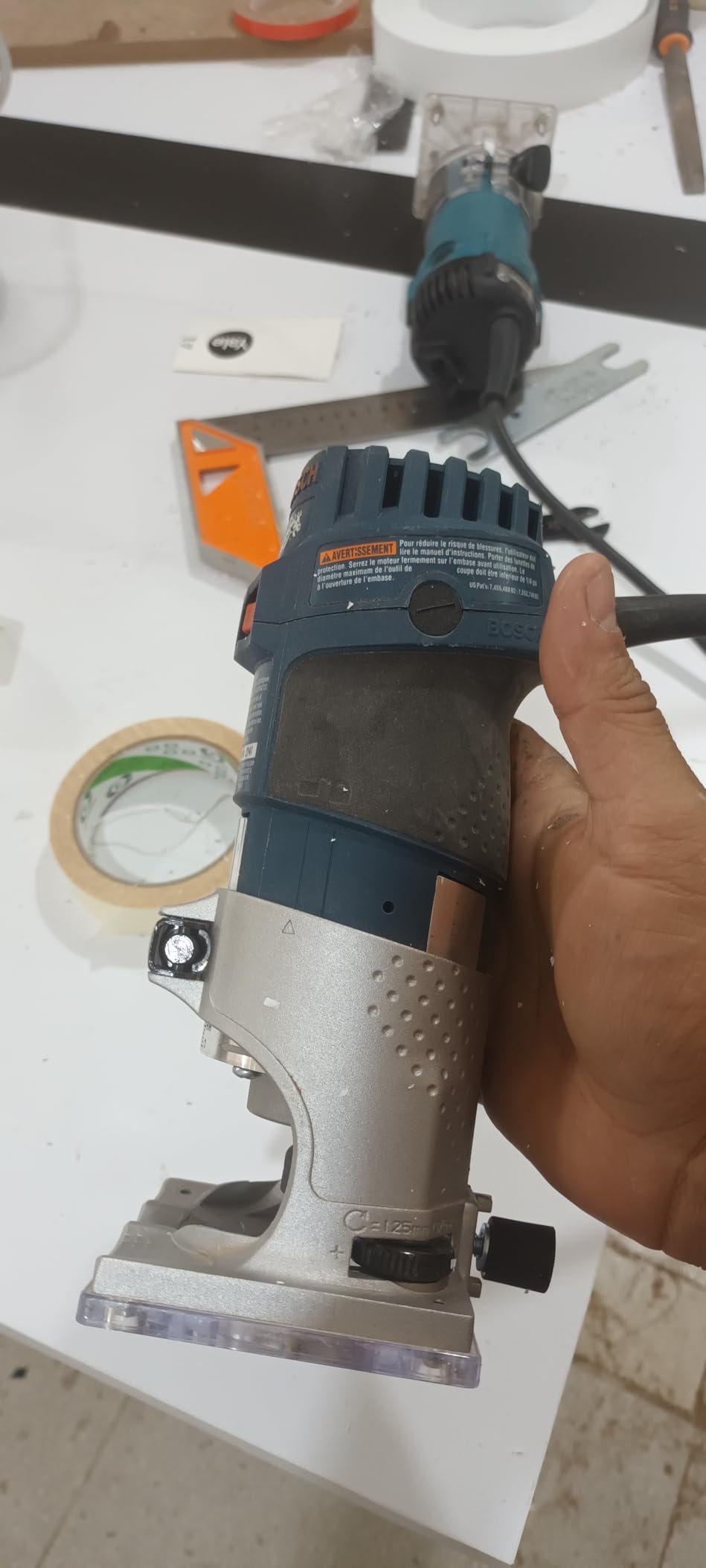 BOSCH PR20EVS Colt 1.0 HP Variable-Speed Palm Router, Quick-Clamp System customer photo 2