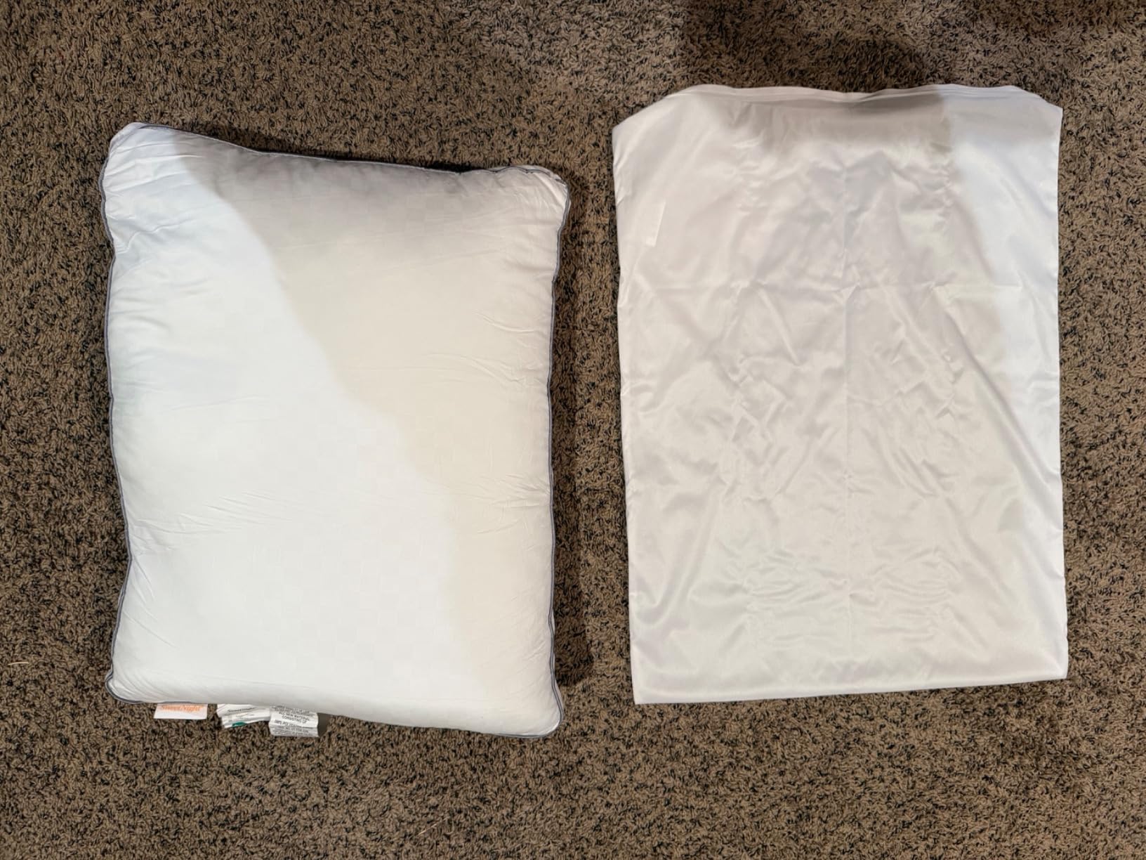 Four Seasons Essentials Standard Pillow Protectors (Set of 2) - Zippered Waterproof Pillow Covers, Hypoallergenic Dust Proof Encasement Cover customer photo 1