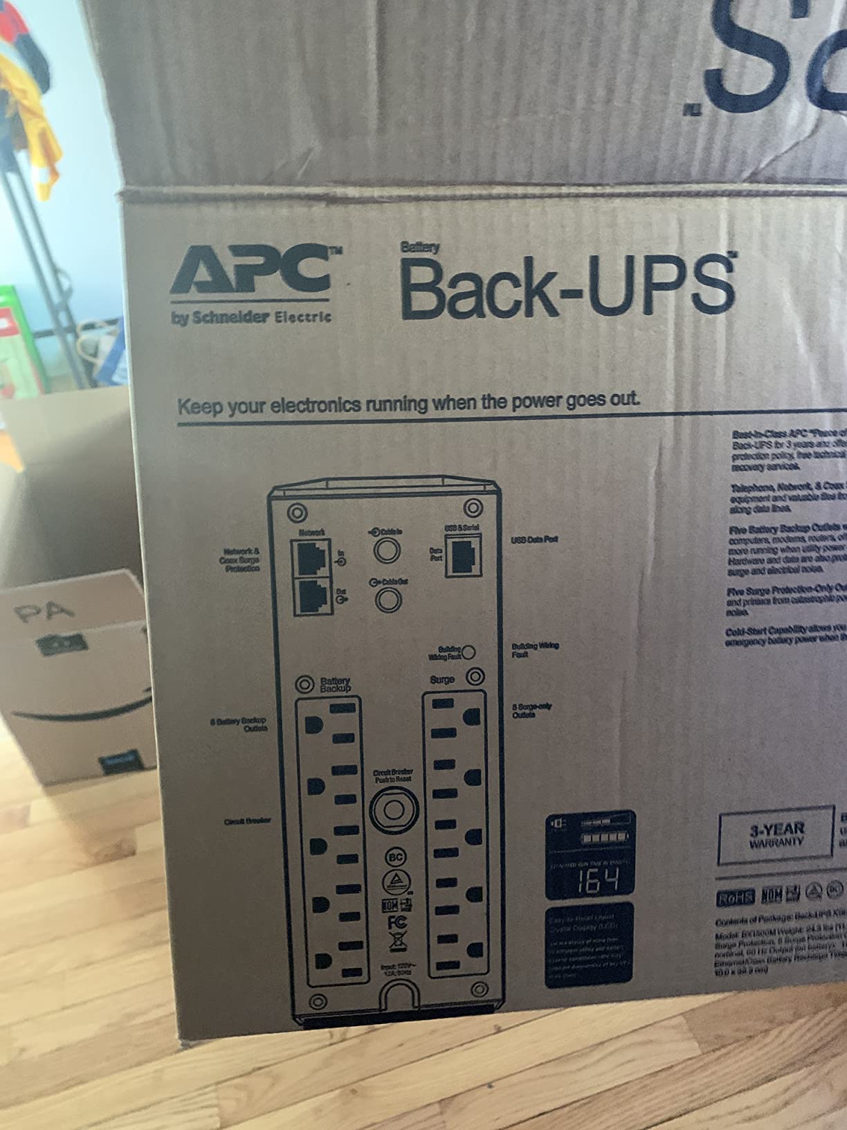 APC BX1500M UPS Battery Backup & Surge Protector for Computers, Electronics customer photo 1