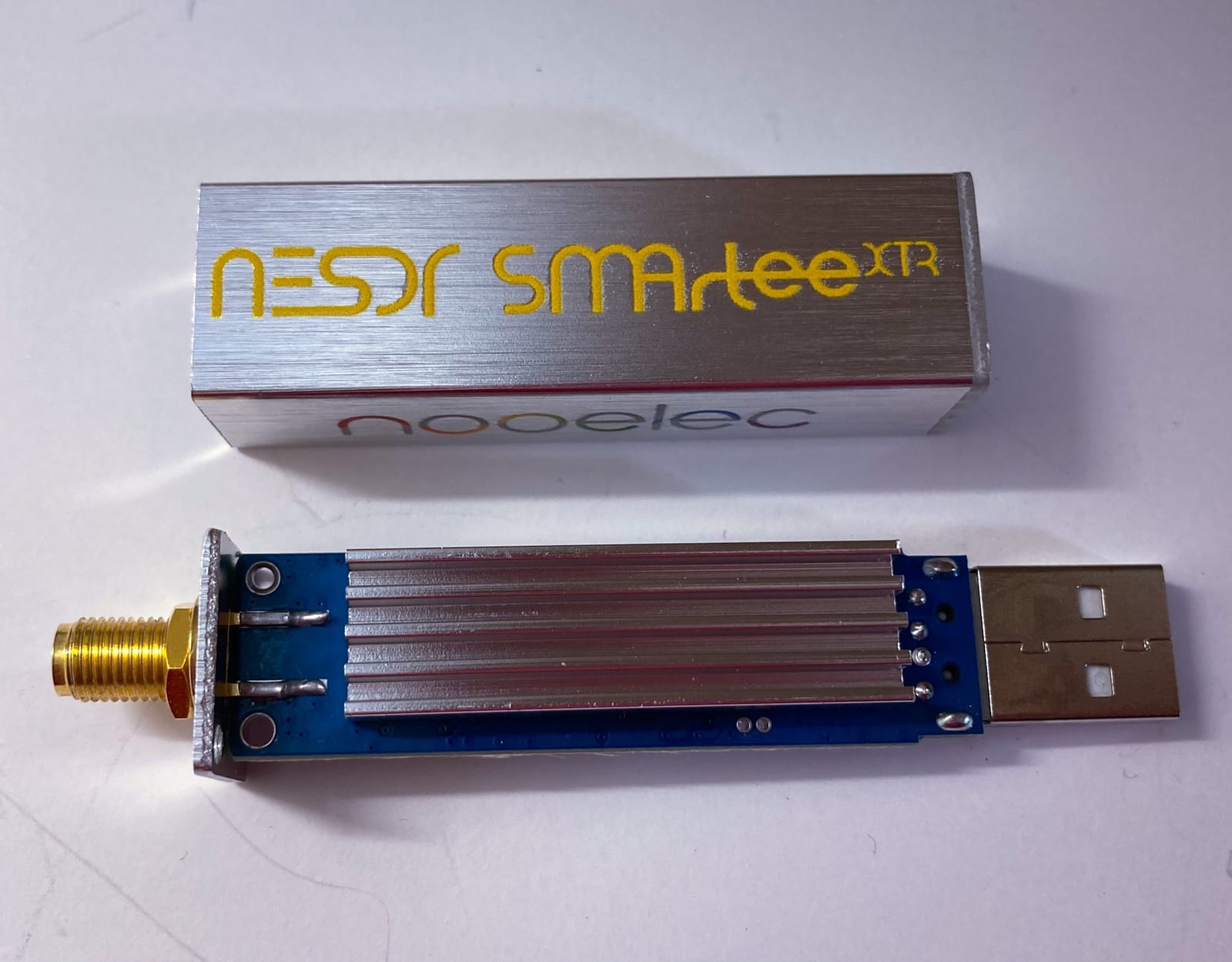 NooElec NESDR SMArTee XTR SDR - Premium RTL-SDR w/Extended Tuning Range, Aluminum Enclosure, Bias Tee, 0.5PPM TCXO, SMA Input. RTL2832U & E4000-Based Software Defined Radio customer photo 1