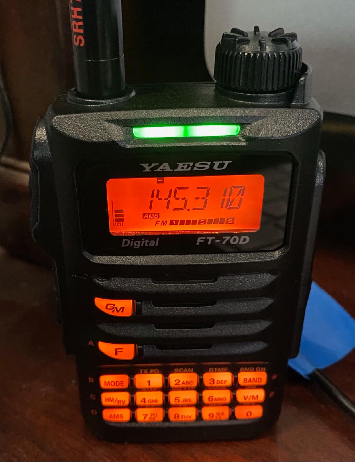 Original Yaesu FT-70DR FT-70 144/430 MHz Digital/Analog Handheld Transceiver - C4FM / FDMA - 3 Year Manufacturer Warranty customer photo 1