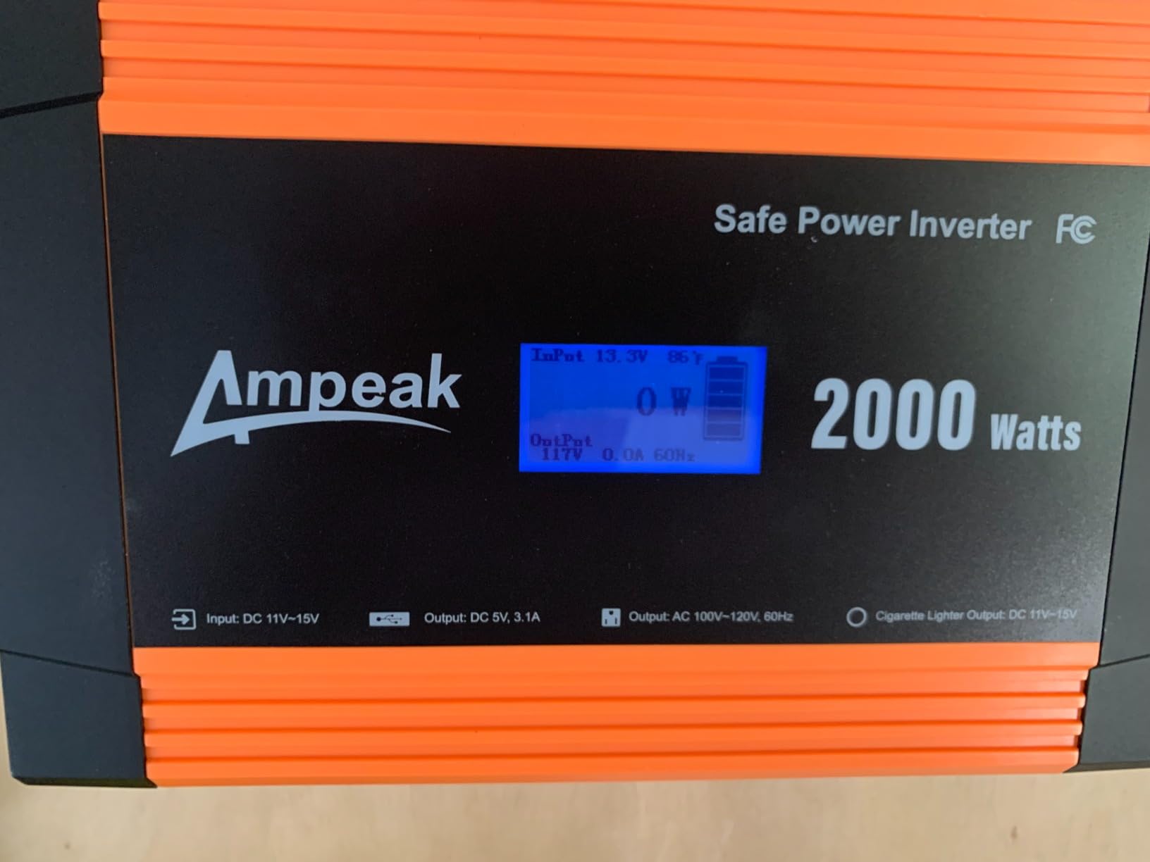 Ampeak 2000W Modified Sine Wave Inverter, 12V DC to 120V AC, 17 Protections customer photo 2