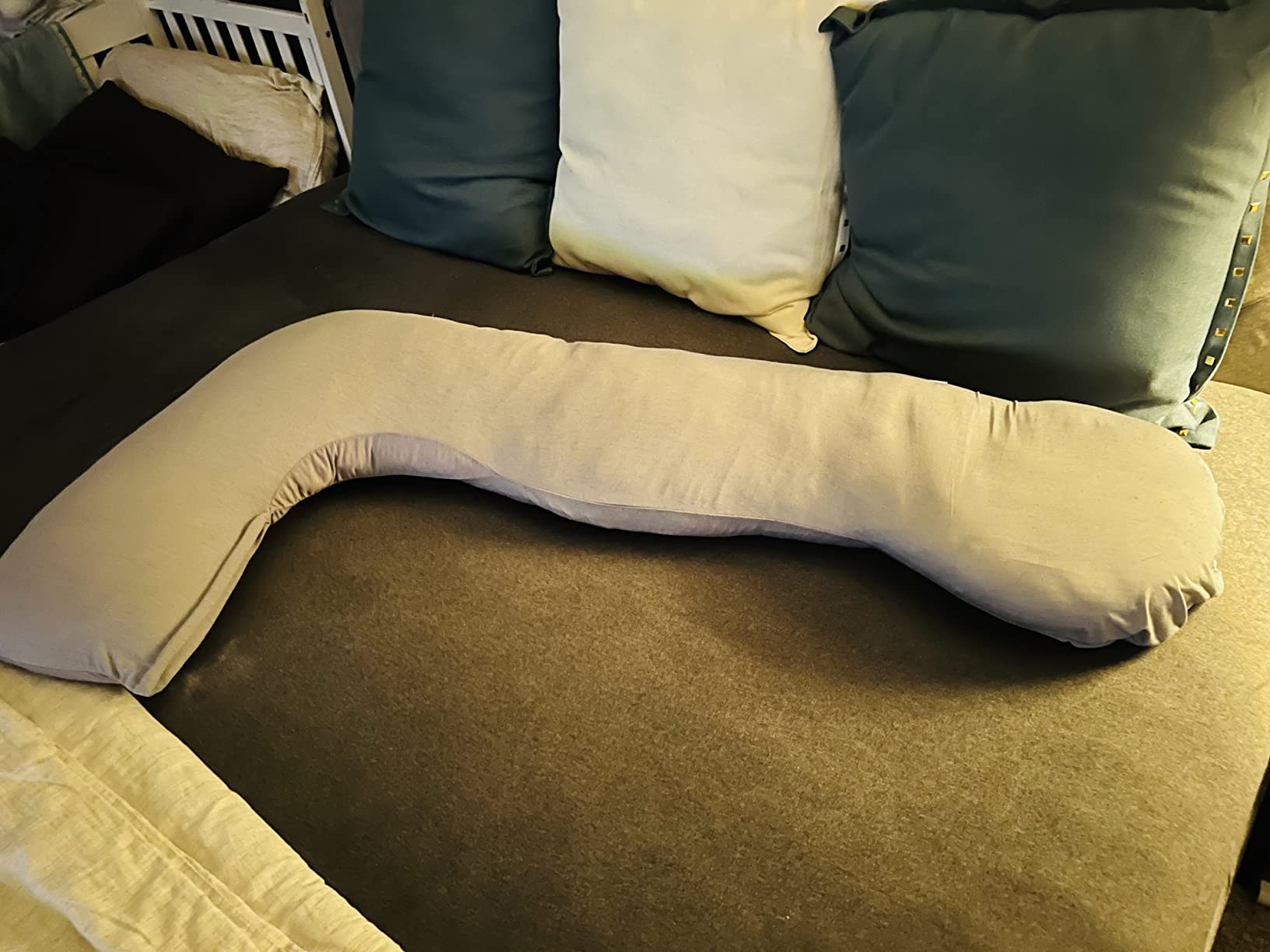OCCObaby Pregnancy Wedge Pillow for Maternity | Memory Foam Pregnancy Pillow for Sleeping, Belly, Knees, Back and Legs | Maternity Wedge Pillow for Belly Support During Side Sleeping customer photo 1
