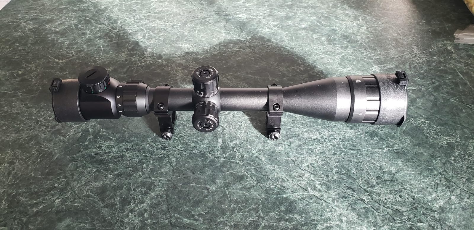 CVLIFE 4-16x44 AO Rifle Scope Red and Green Illuminated Scope with Locking Turret Sunshade and Mount Included customer photo 1