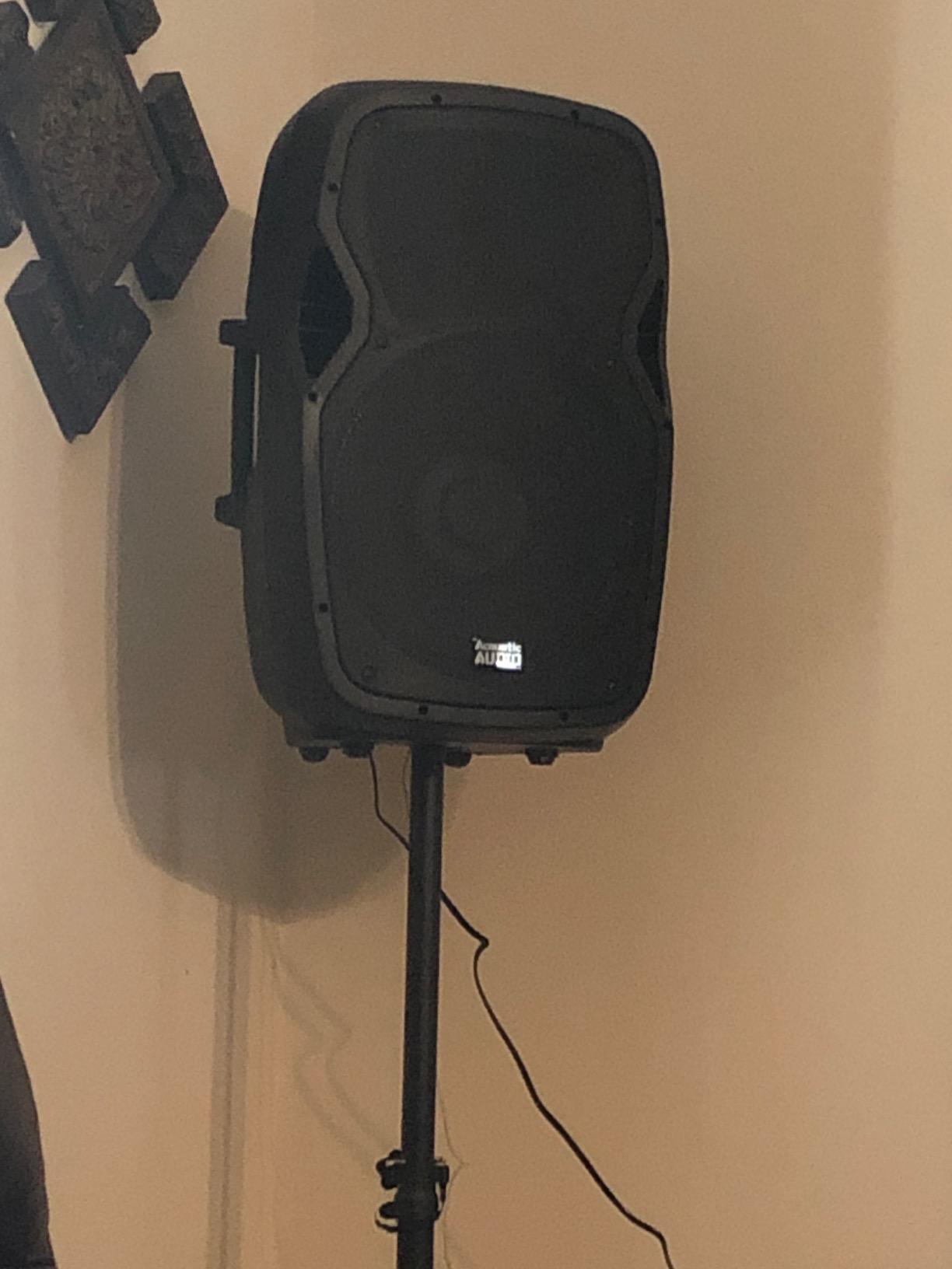 Acoustic Audio by Goldwood 1000W Bluetooth PA Speaker with LED, Mic & Stand customer photo 2