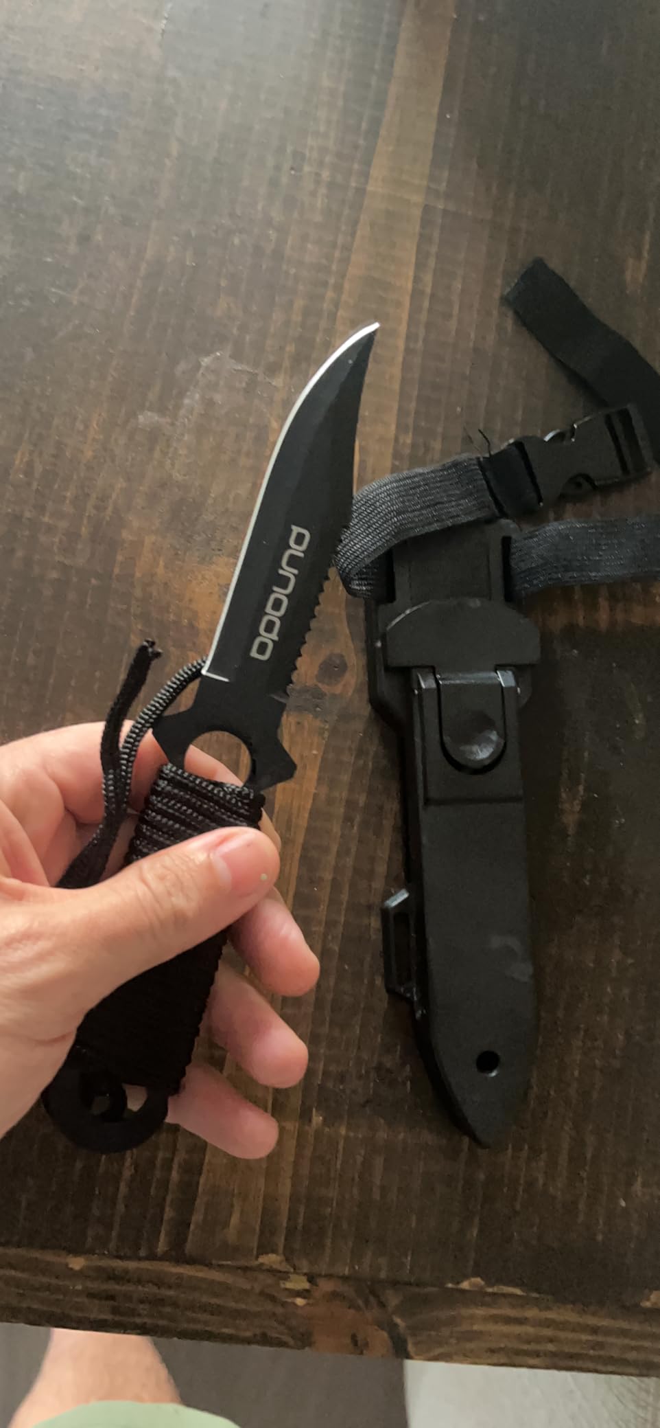 Dive Knife - Scuba Diving Knife with holster, 2 Types Sheath 2 Pairs Thigh Leg Straps, Black Premium Divers Knives Shears for Outdoor Spearfishing, Snorkeling customer photo 1