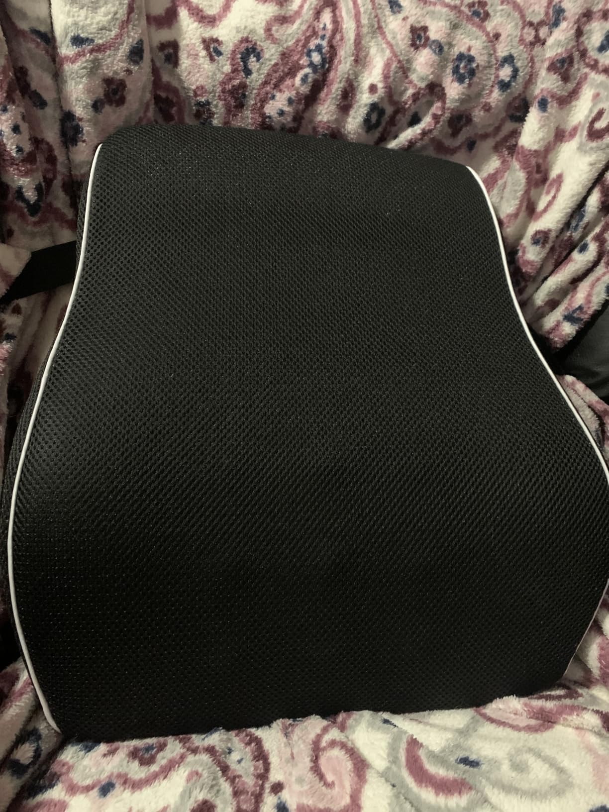 Lumbar Support Pillow for Office Chair, Office Home Essentials, Gifts for Mom, Dad, Back Support Pillow for Car, Chair Cushions, Back Pain Relief Improve Posture, Mesh Cover Double Adjustable Straps customer photo 2