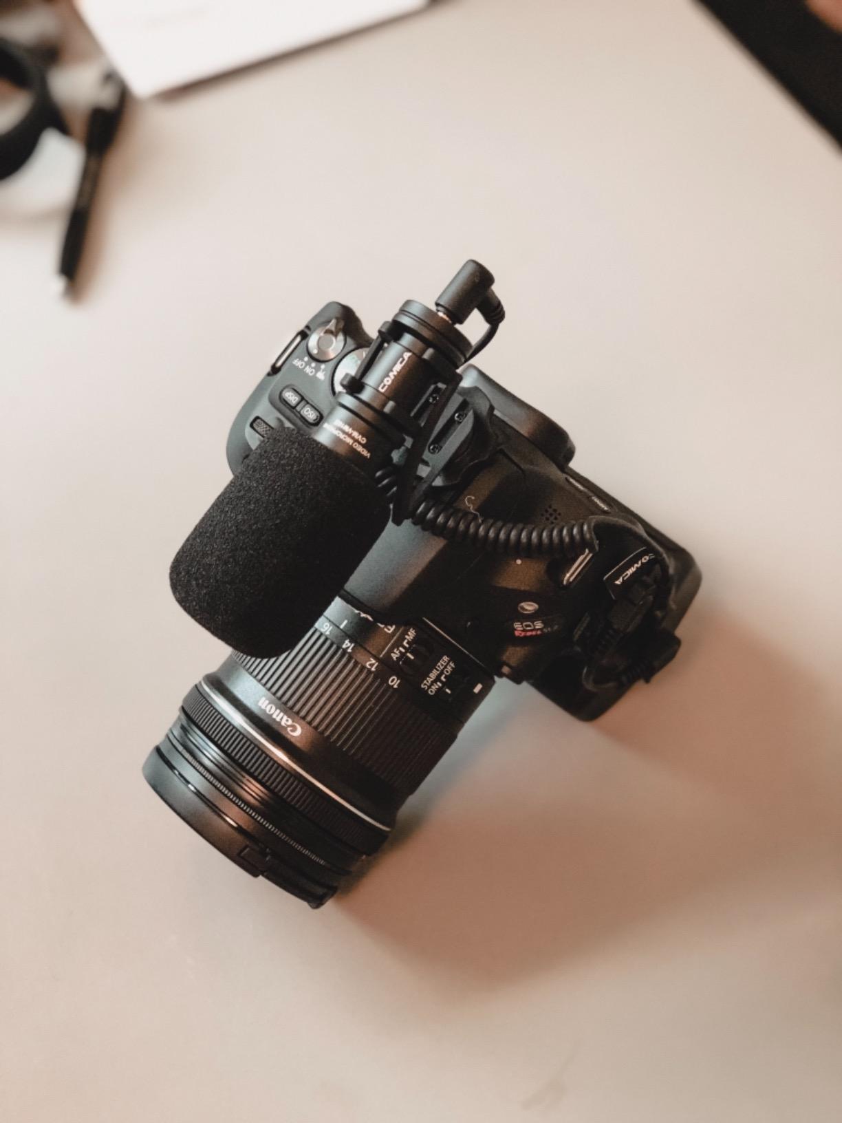 Camera Microphone,Comica CVM-VM10II Professional Video Microphone with Shock Mount, Deadcat,Compact Shotgun Mic Compatible with iPhone,DSLR Camera,Android Smartphones- Perfect for TikTok YouTube Vlog customer photo 2