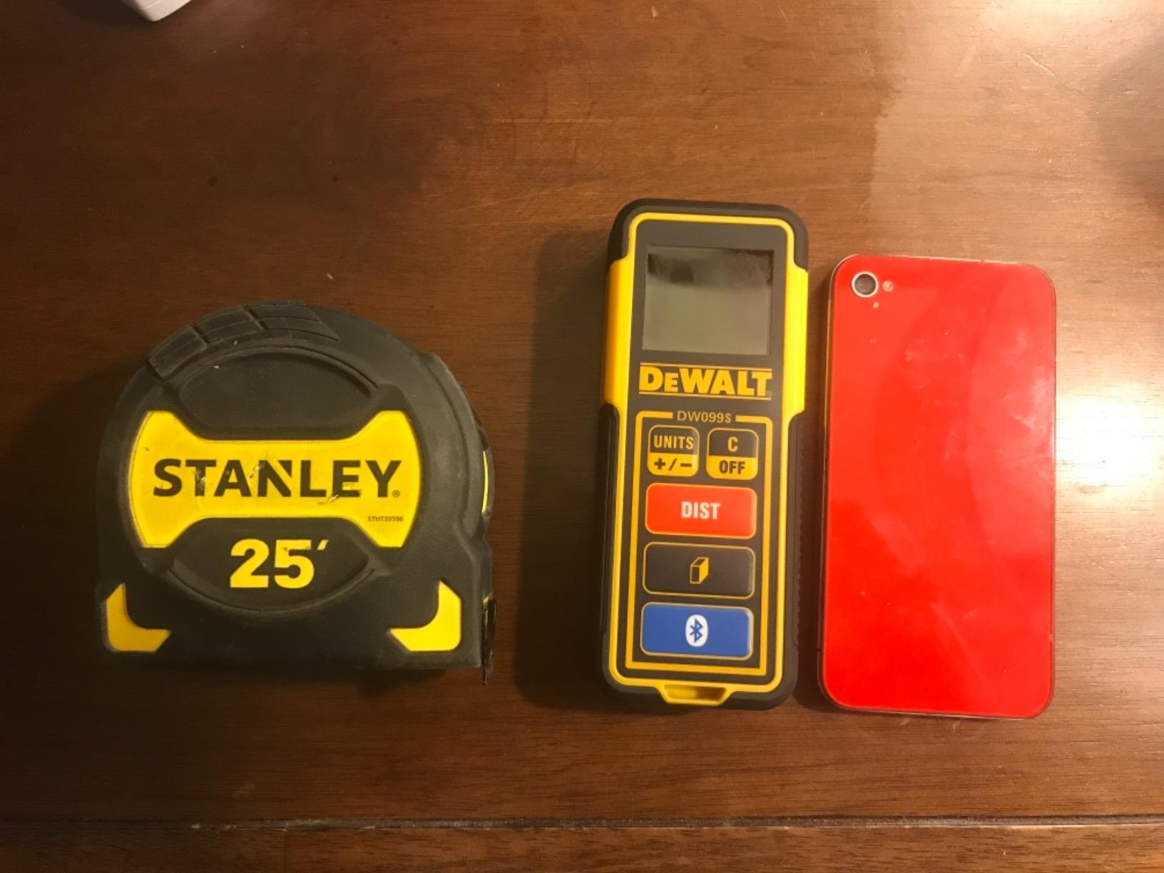 DEWALT Laser Measure Tool/Distance Meter, 100-Feet with Bluetooth (DW099S) customer photo 1