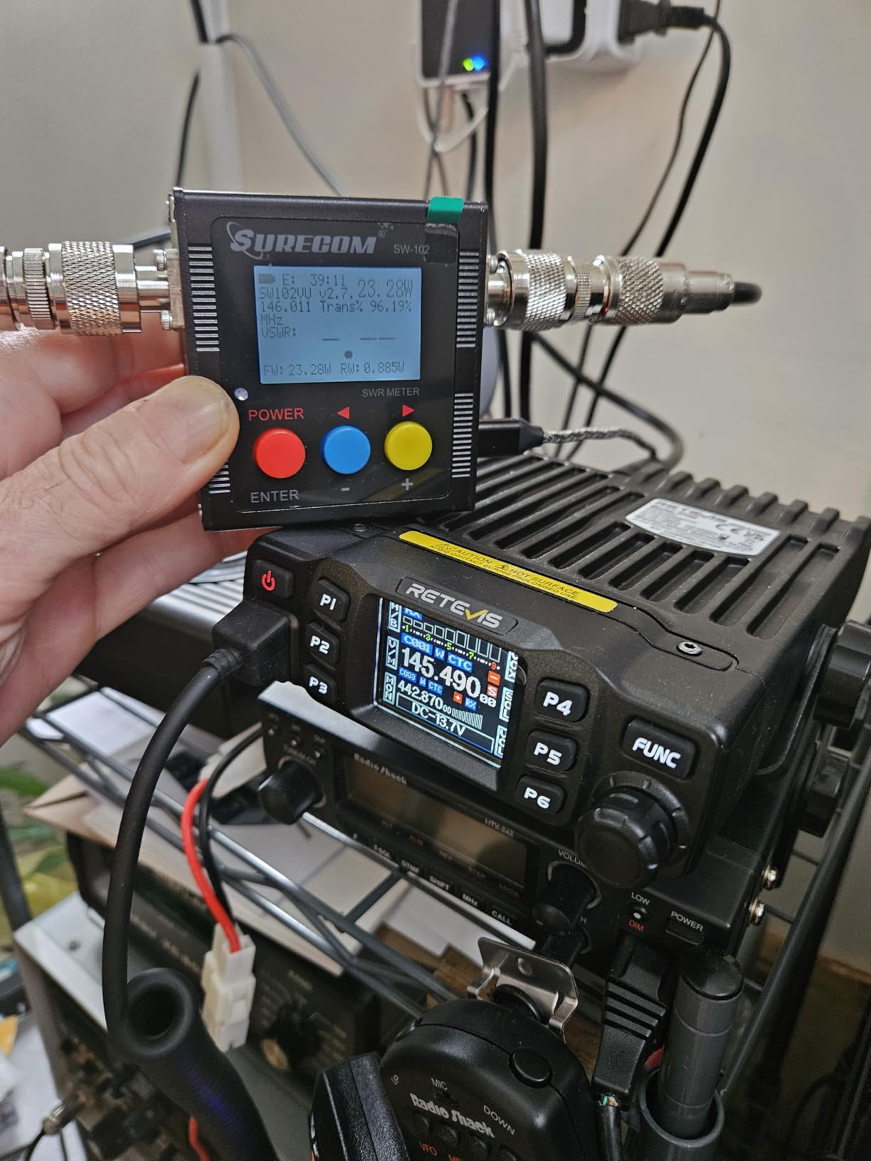 Retevis RT95 Dual Band Mobile Radio, Ham Radio Base Station Starter kit customer photo 1