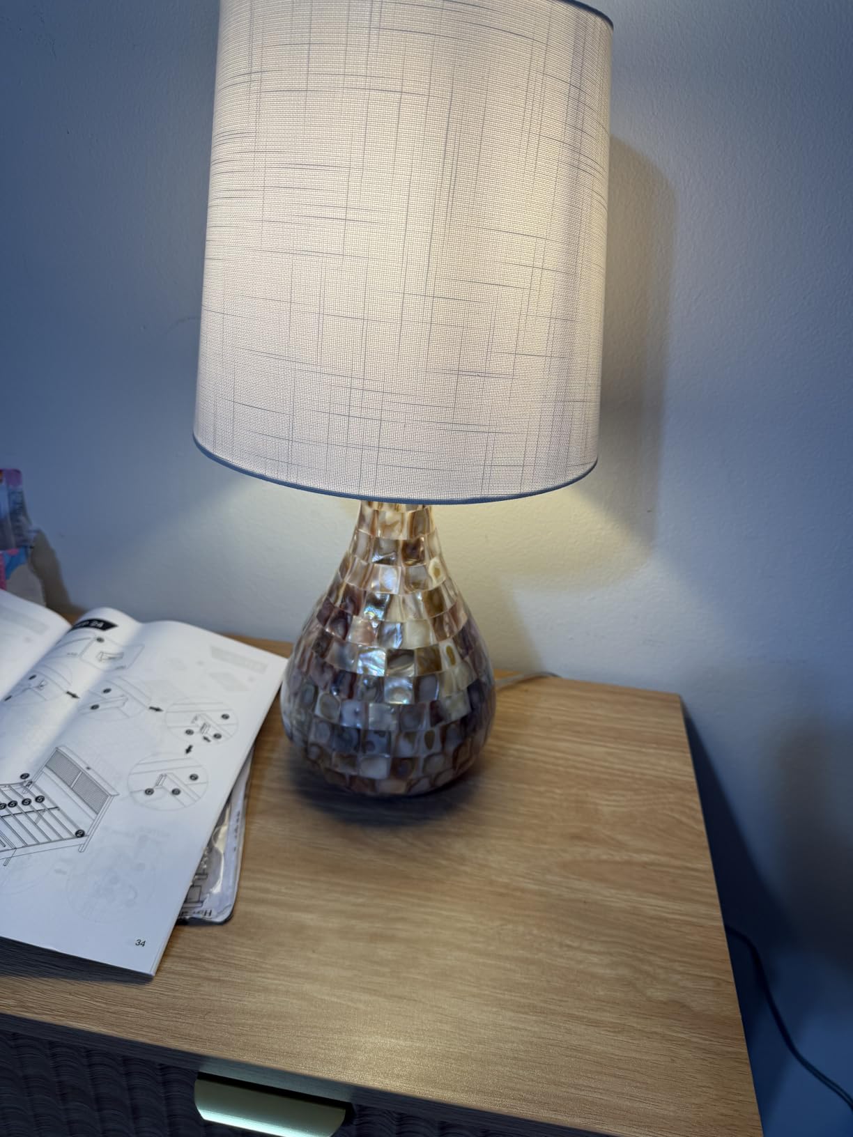 JONATHAN Y Mona Coastal Mini LED Table Lamp 20.5
