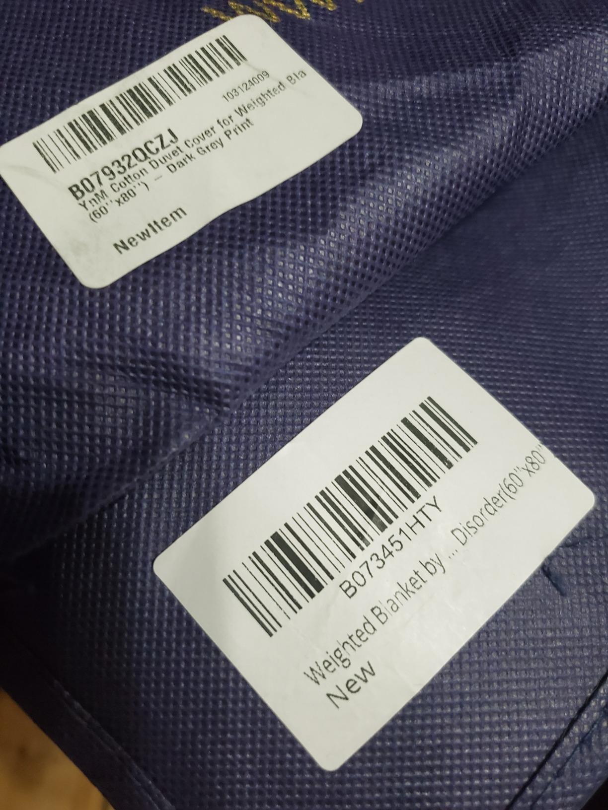 YnM Exclusive Cotton Duvet Cover for Weighted Blankets with 16 Strings (Dark Grey, 60