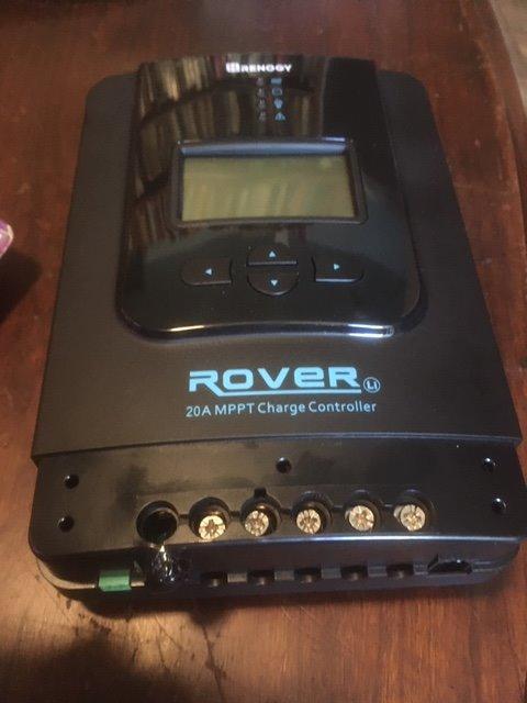 Renogy Rover MPPT Solar Charge Controller with Bluetooth 20A 12V/24V | 95V PV input, AGM/Gel/Flooded (auto), Li (manual), MPPT 99%, overcharge/short protection, negative ground, Bluetooth monitoring customer photo 2