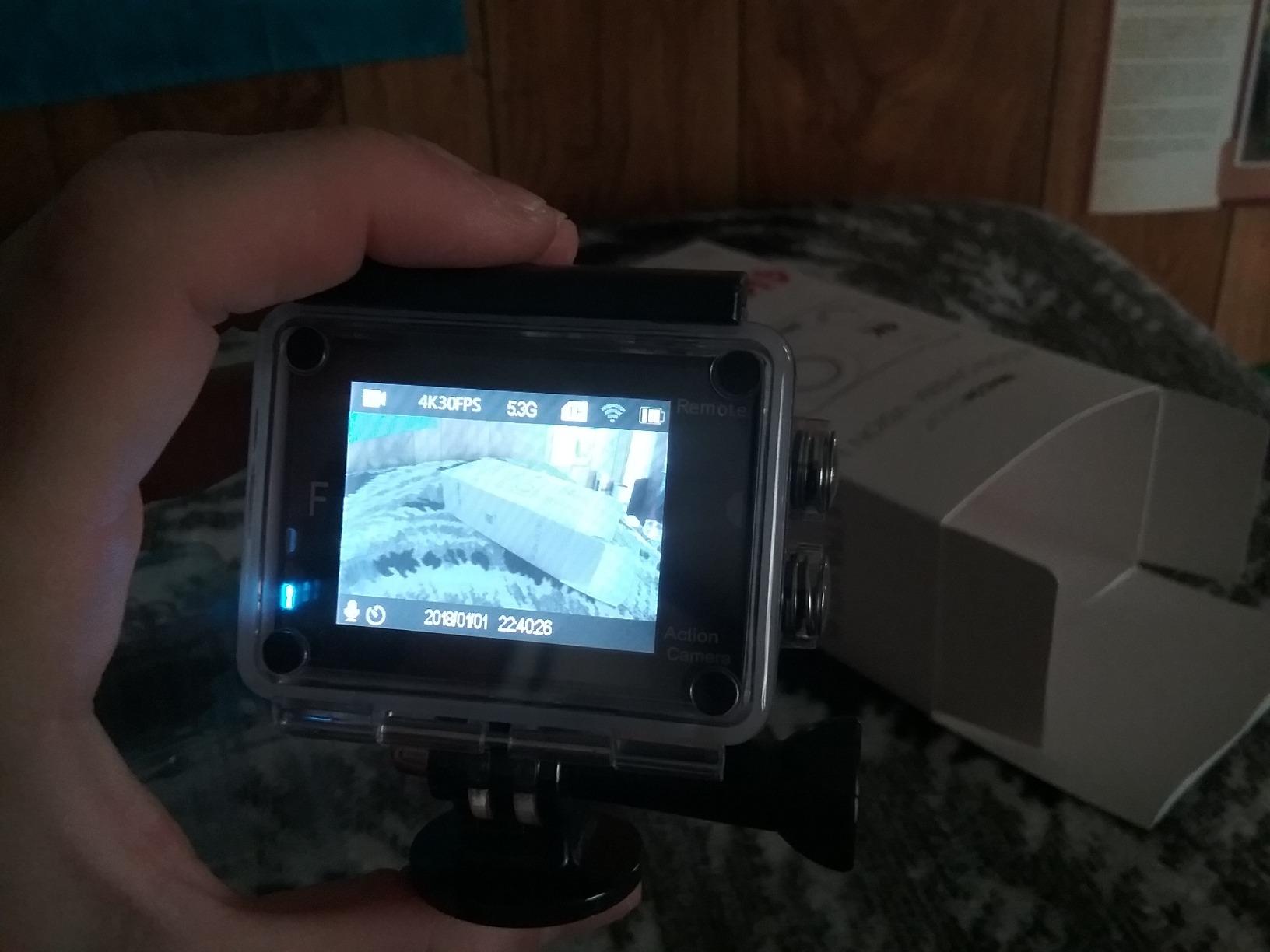 Dragon Touch 4K Action Camera - Vision 3 Underwater Waterproof Camera | 20MP Photo 4X Zoom 170° Wide Angle Remote Control WiFi Sports Camra with 2 Batteries and Mounting Accessories Kit customer photo 1