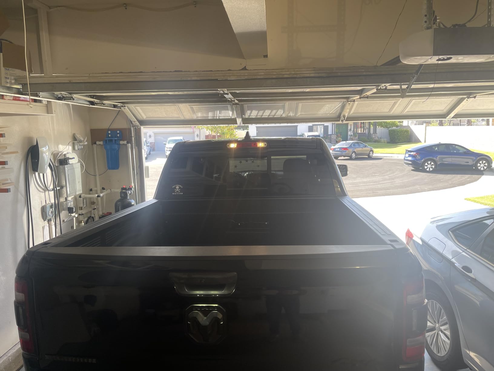 RealTruck BAK BAKFlip MX4 Hard Folding Truck Bed Tonneau Cover | 448227RB | Fits 2019-2026 Ram 1500 (New Body Style) w/RamBox w/or w/o Multifunction TG 5' 7