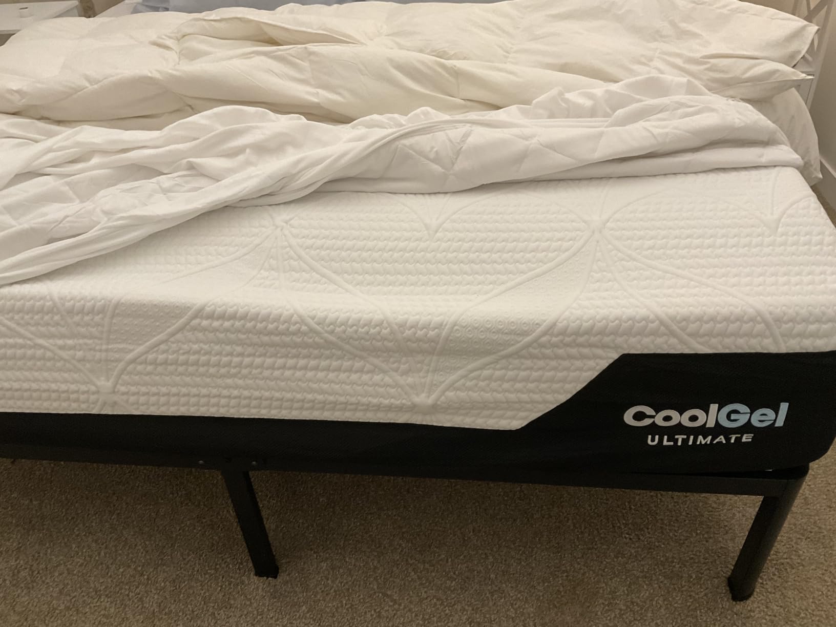 COOL GEL Chill Memory Foam 14-Inch Mattress with 2 Pillows, CertiPUR-US Certified, Mattress in a Box, King, White customer photo 2