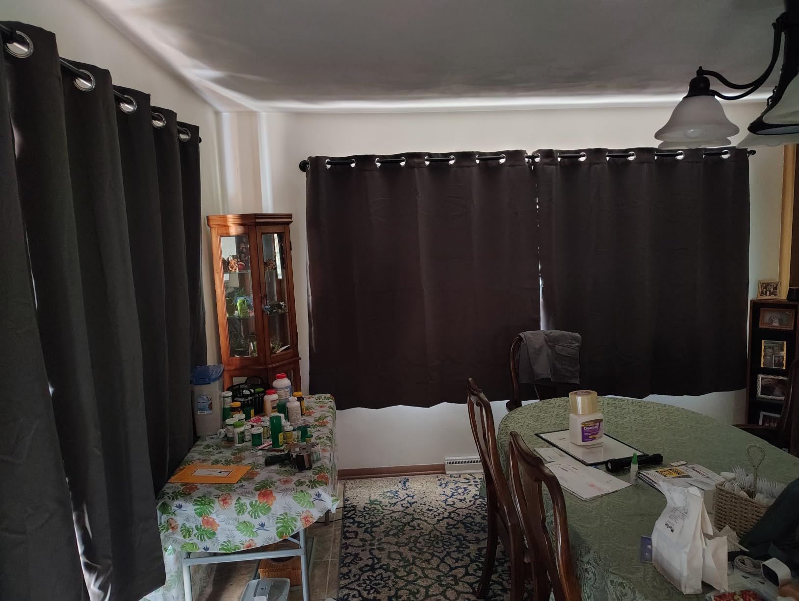 NICETOWN Grey Full Shade Curtain Panels for Dining Room 52x84 in 2 Panels | Thermal Insulated Energy Smart Noise Blocking Out Blackout Drapes, Lined for Privacy, Energy Efficient for Guest Room Office customer photo 1