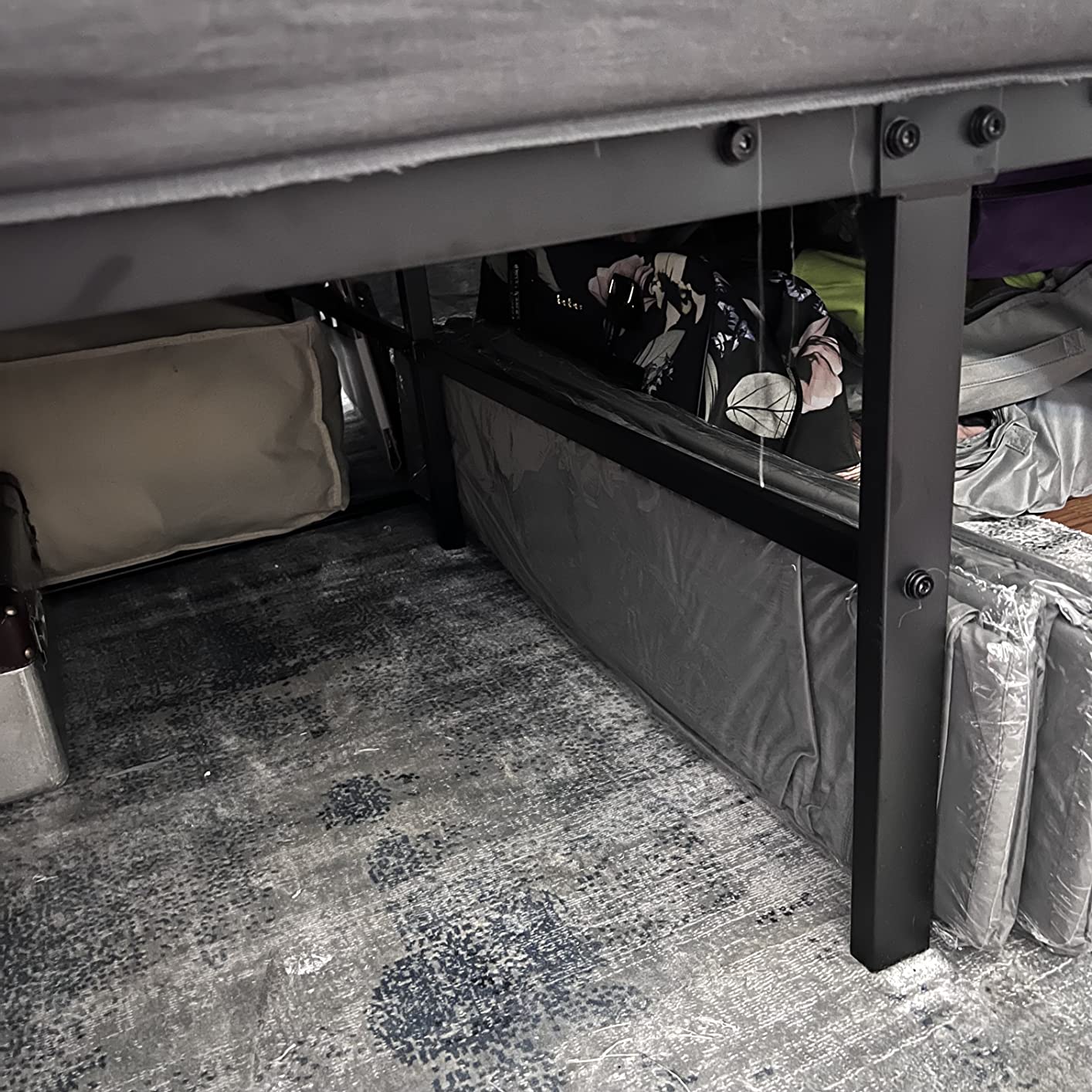 Best Price Mattress 14 Inch Metal Platform Beds w/ Heavy Duty Steel Slat Mattress Foundation (No Box Spring Needed), King Size, Black customer photo 1