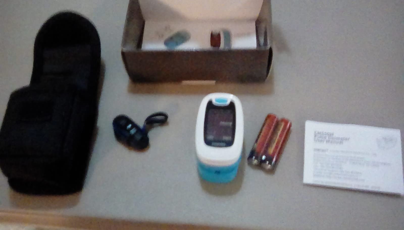 CONTEC Pulse Oximeter, SpO2 & PR Value Blood Oxygen Monitor w/Lanyard customer photo 2