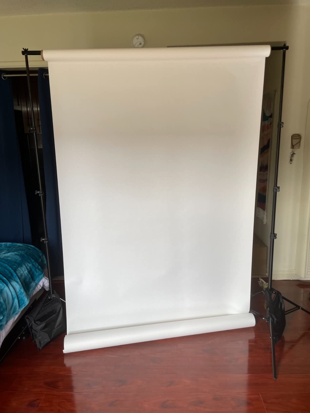 Huamei Seamless Photography Background Paper, Photo Backdrop Paper (4.4x16 Feet, Arctic White) customer photo 1
