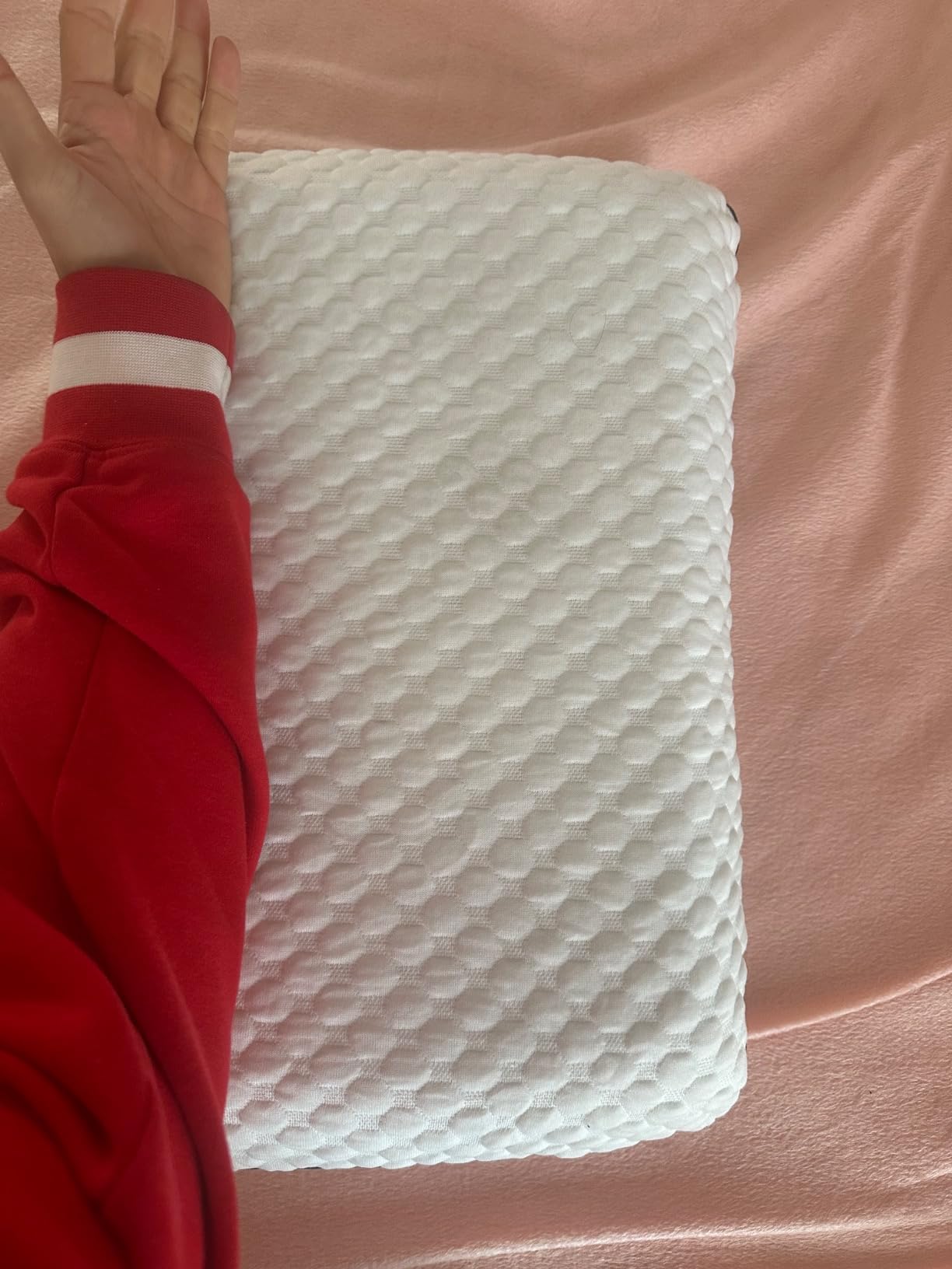 Weekender Cooling Gel Memory Foam Pillow for Sleeping - Queen Size, Ventilated Cooling Pillow for Side & Back Sleepers, Neck & Shoulder Support, Medium Firm, Washable Cover customer photo 1