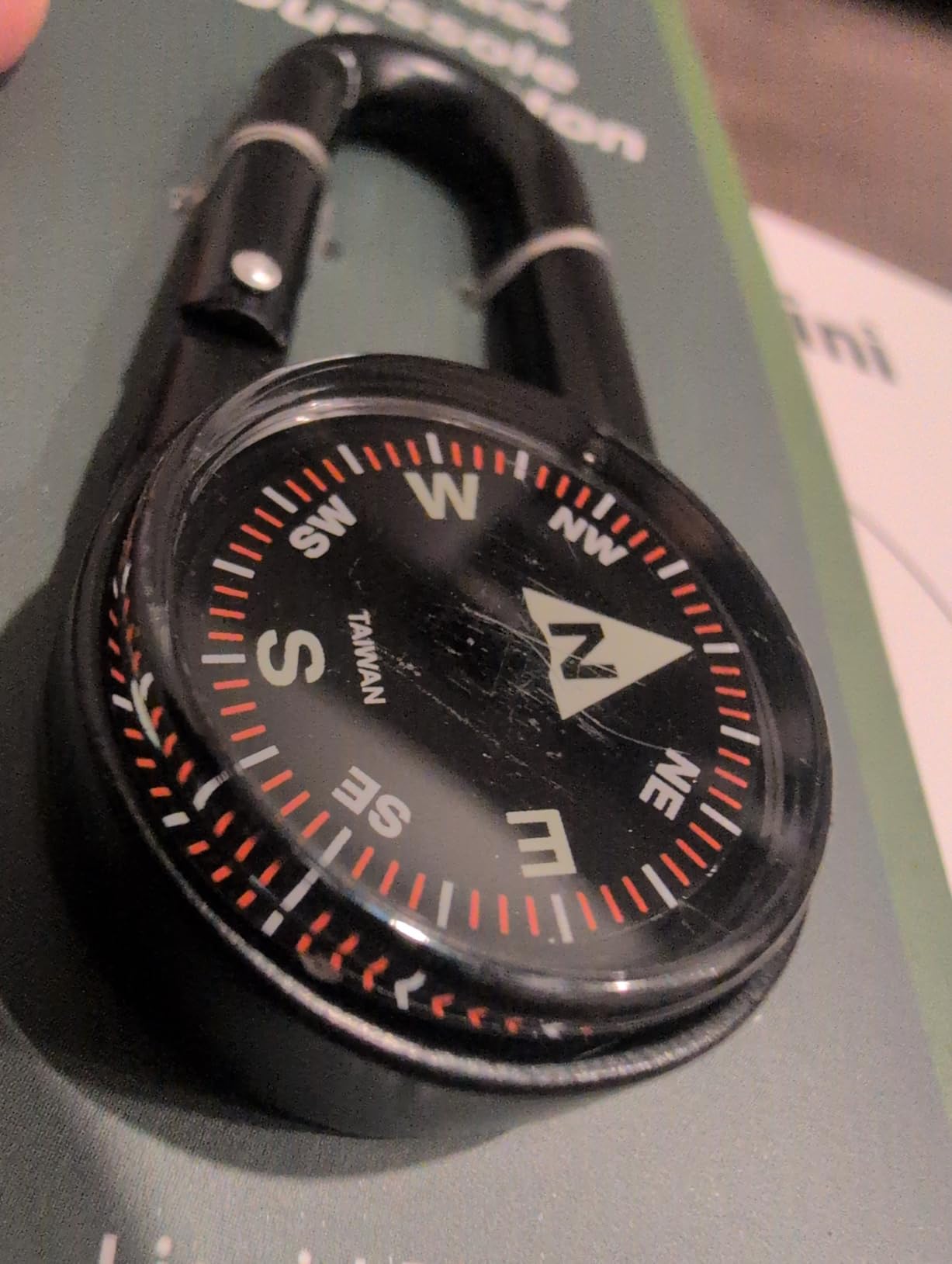 Coghlan's Compass – Carabiner, Liquid-Filled Navigation Tool for Hiking, Camping, Survival & Orienteering customer photo 2