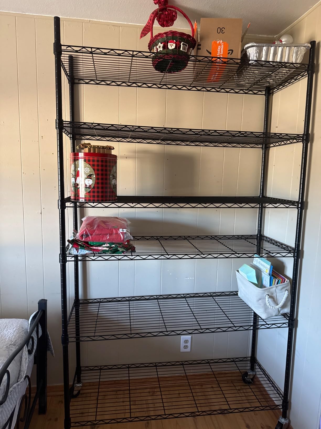Meet perfect 6-Tier Storage Shelves NSF Certified Wire Shelving Unit on Wheels Heavy Duty Metal Shelves Adjustable Steel Shelving 2100Lbs Capacity for Closet Pantry Basement- (18