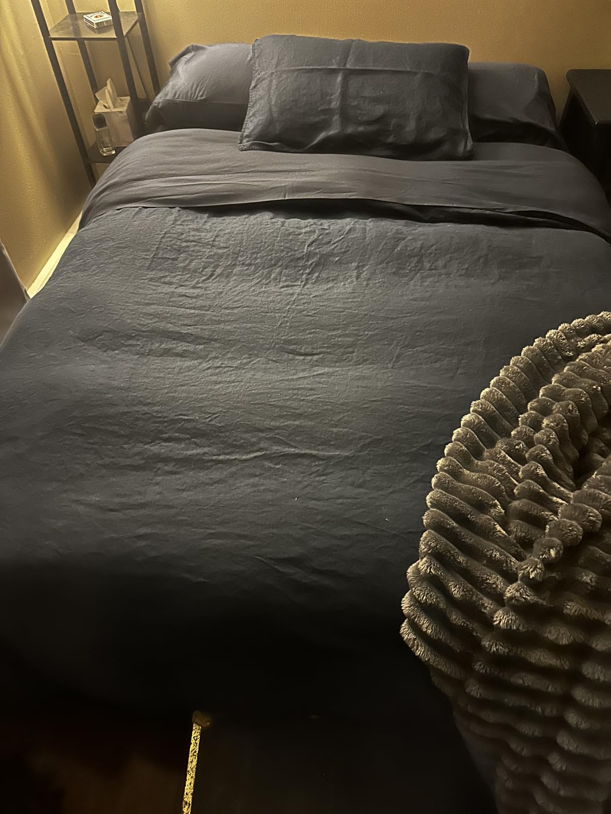 DAPU 100% French Linen Duvet Cover 3Pcs Set, 170GSM Linen Bedding, King | Soft Breathable All-Season for Hot sleepers, Corner Ties & Zipper Closure, French Linen Flax from Normandy, Natural Linen customer photo 1