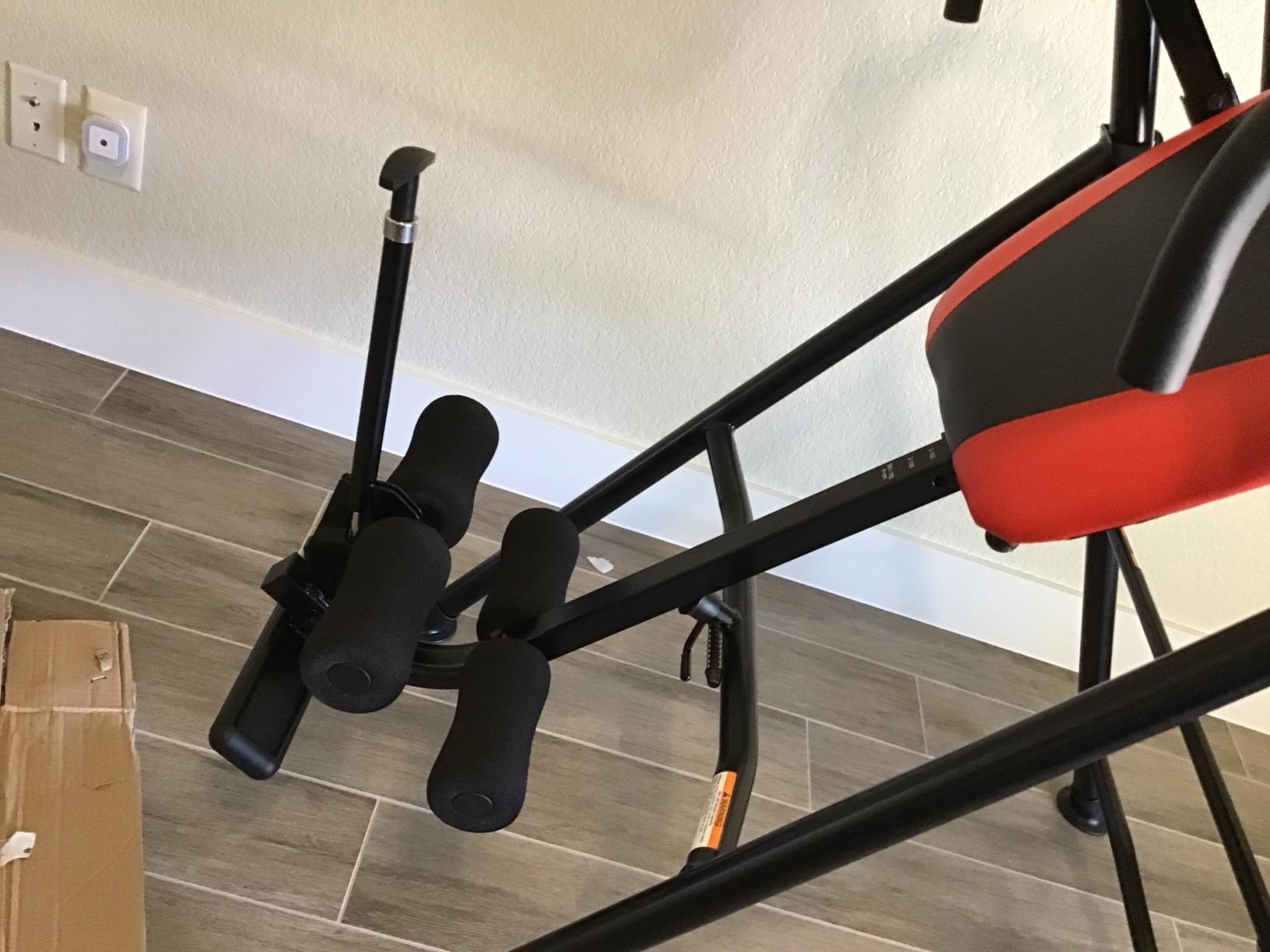 Body Vision IT9550 Deluxe Inversion Table with Adjustable Head Rest & Lumbar Support Pad, - Heavy Dutyup to 250 lbs., Red customer photo 1