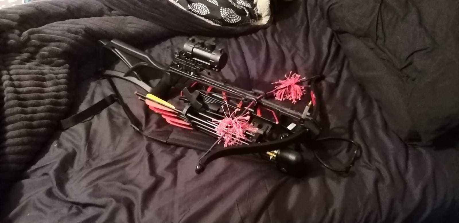 Avalanche Anaconda Recurve Crossbow Kit - 175lbs Draw Weight | Arrow Speeds Up to 245 FPS | Black Composite Stock | Red Dot Scope | Picatinny Rail Mount | Cross Bow for Hunters customer photo 1