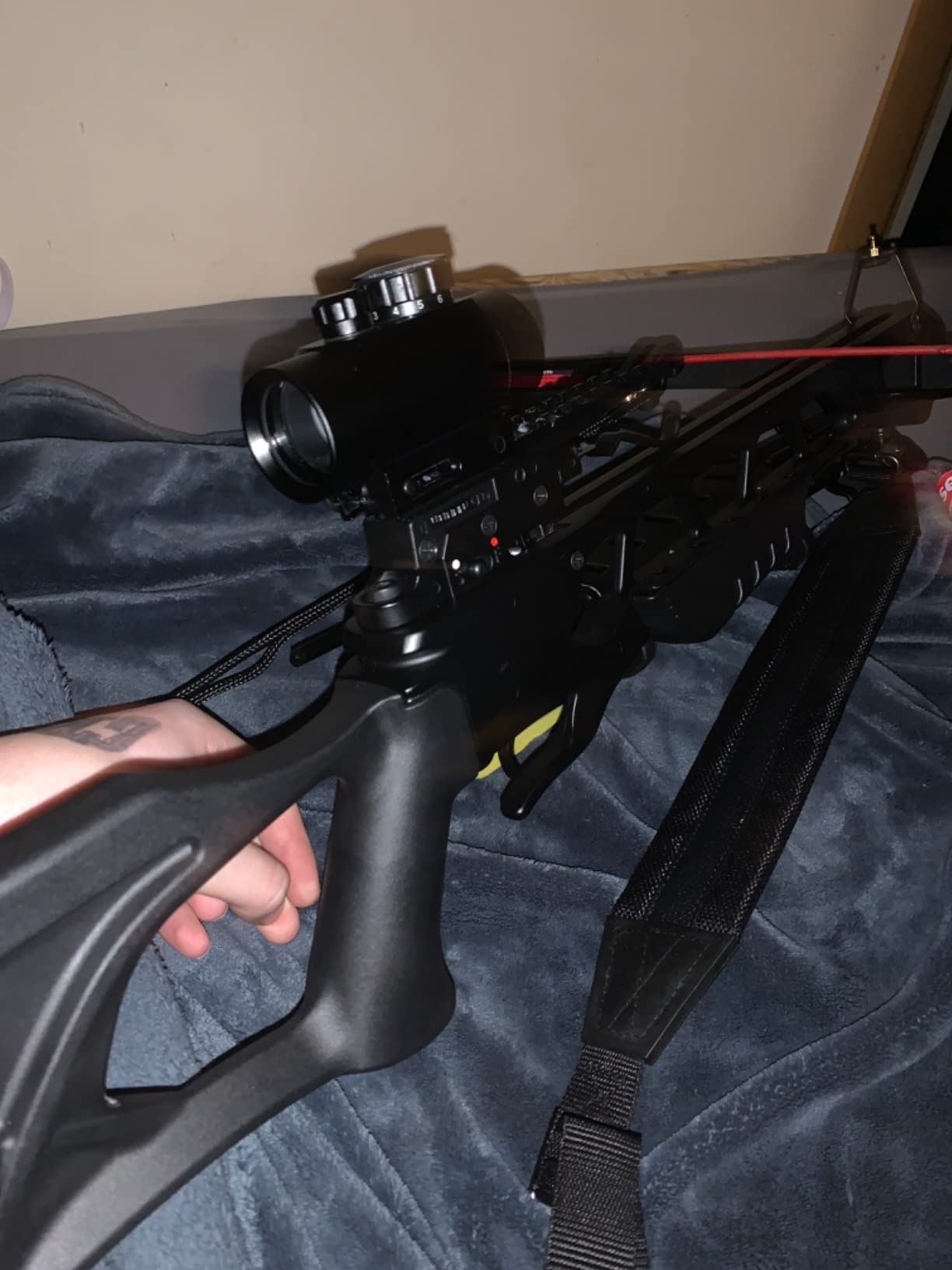 Avalanche Anaconda Recurve Crossbow Kit - 175lbs Draw Weight | Arrow Speeds Up to 245 FPS | Black Composite Stock | Red Dot Scope | Picatinny Rail Mount | Cross Bow for Hunters customer photo 2