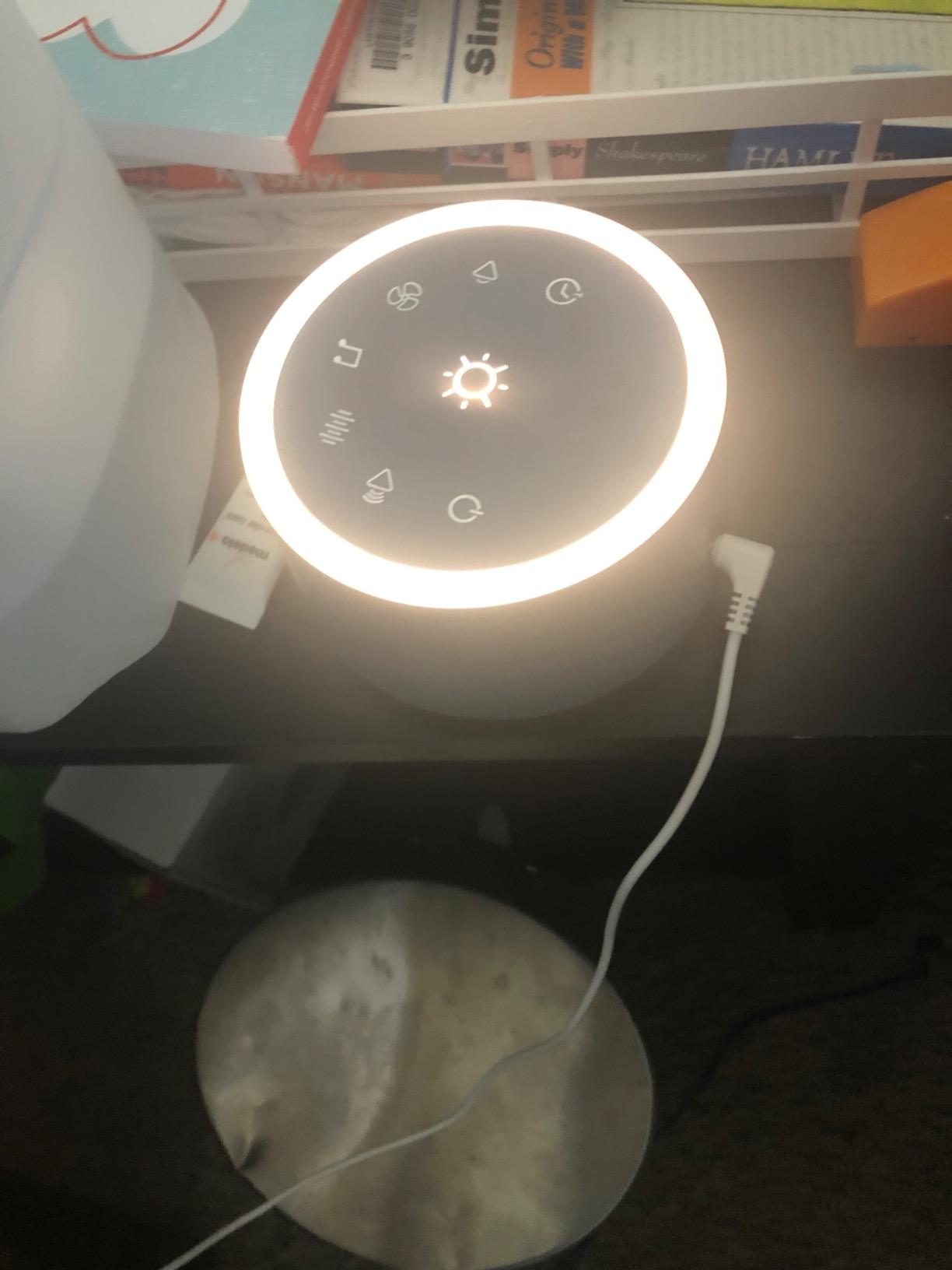 Dreamegg D1 Sound Machine Baby - White Noise Machine for Baby with Night Light, 24 High Fidelity Sounds, Timer & Memory Feature, Noise Machine with Nursery Lamps for Adults, Home, Office (White) customer photo 2