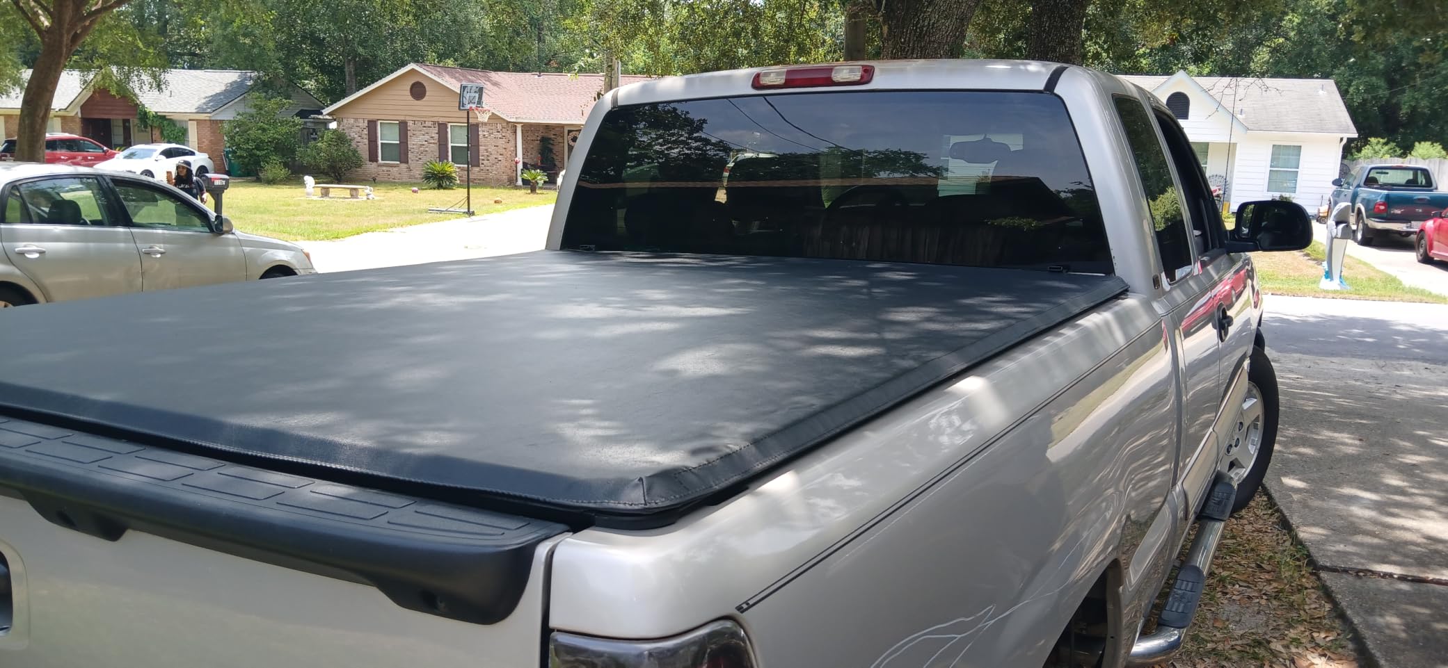 DNA Motoring TTC-RU-033 Soft Vinyl Roll-Up Tonneau Cover Compatible with 1999-2006 Silverado Sierra 1500 2500 3500 & HD Models 6.5Ft Fleetside Bed, Black customer photo 2