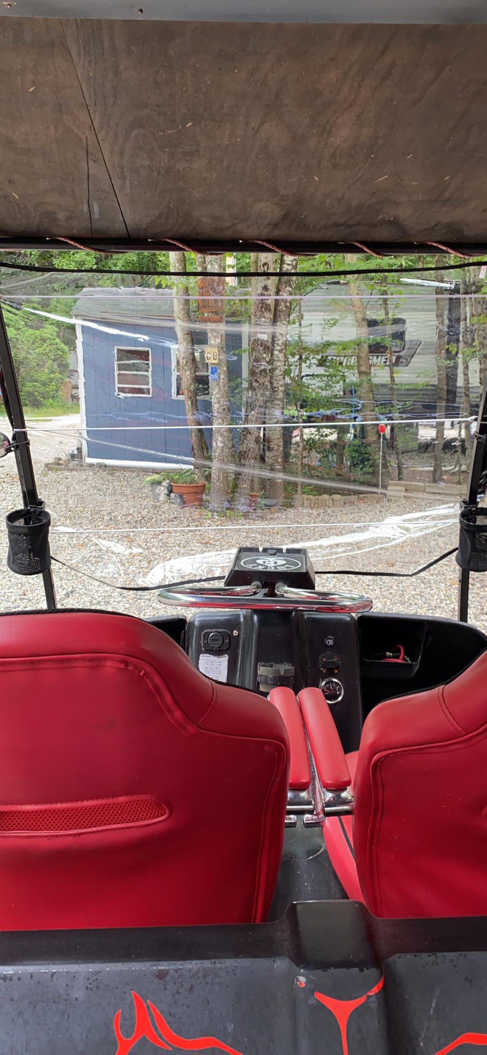 Soft Flexible PVC Universal Golf Cart Windshield customer photo 1