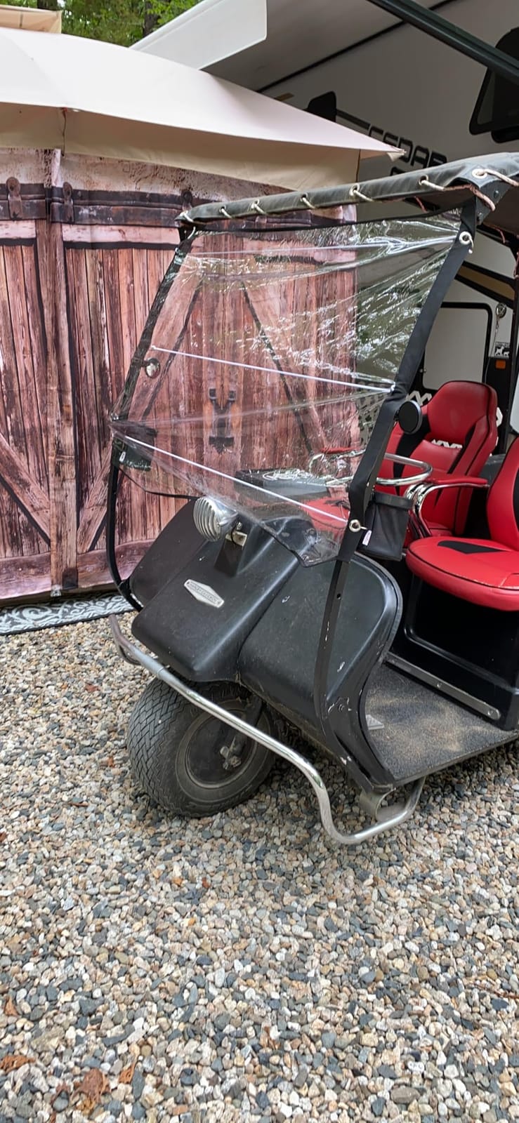 Soft Flexible PVC Universal Golf Cart Windshield customer photo 2