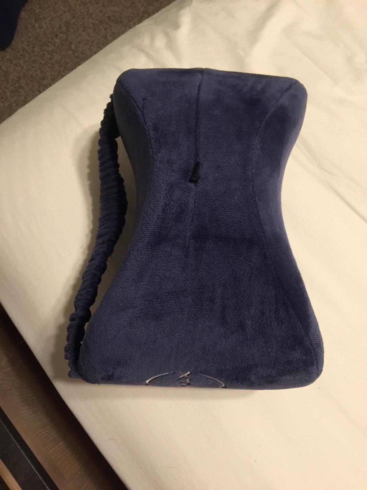 Knee Pillow for Side Sleepers - Relief from Sciatica Pain, Back/Leg Pain, Pregnancy, Hip and Joint Pain Memory Foam Leg Pillow customer photo 2
