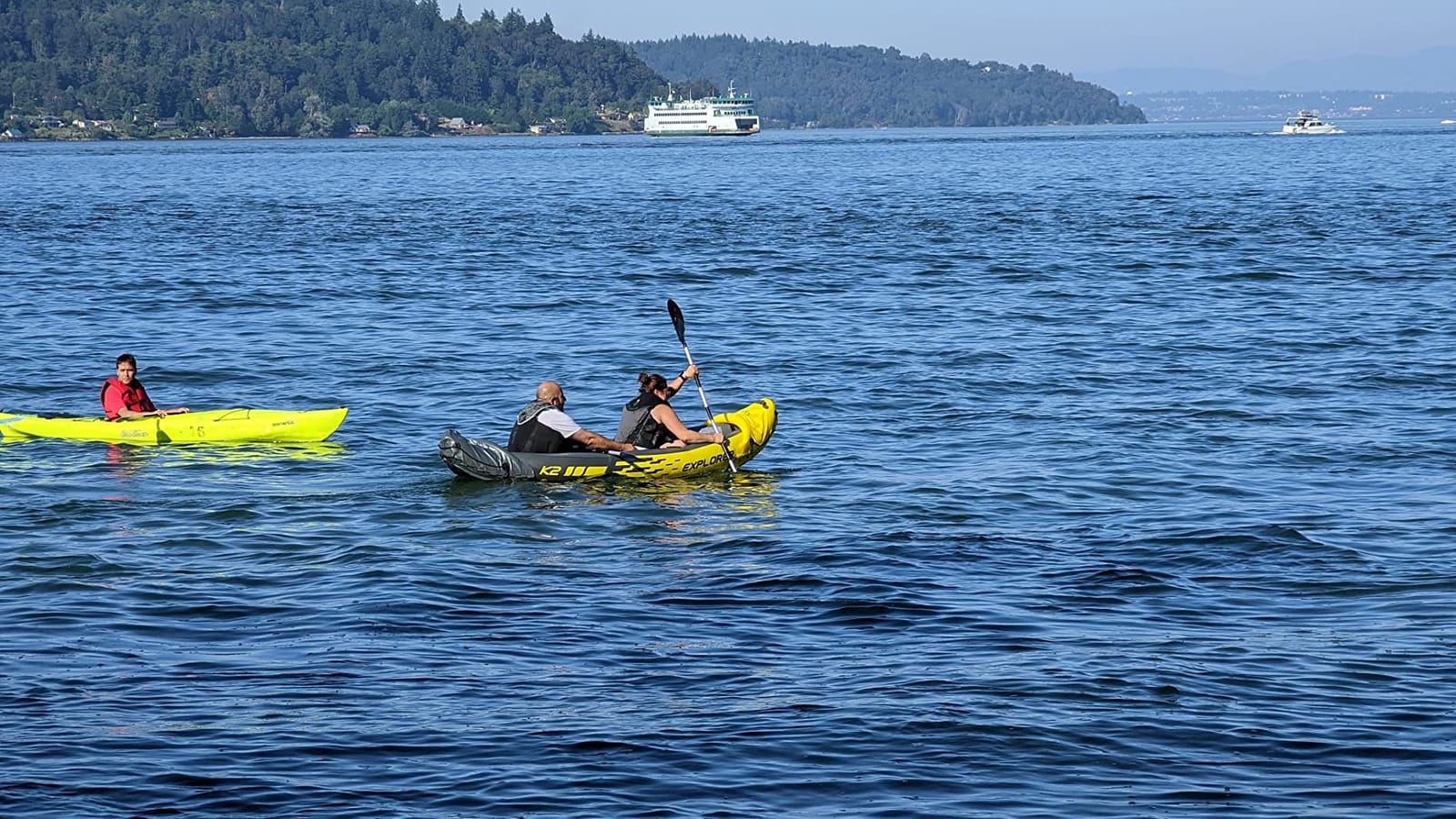 INTEX 68307EP Explorer K2 Inflatable Kayak Set: Deluxe 86in Kayak Paddles and High-Output Pump – Adjustable Seats with Backrest – Removable Skeg – 2-Person – 400lb Weight Capacity, 2 Pack customer photo 2