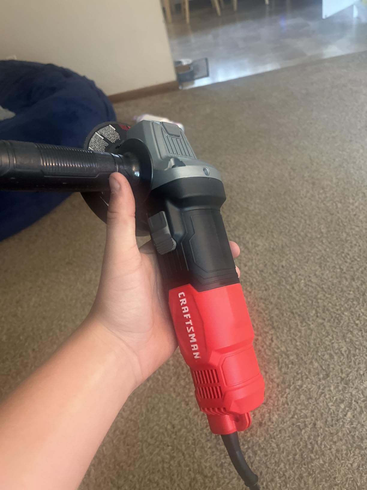 CRAFTSMAN Small Angle Grinder Tool 4-1/2 inch, 6 Amp, 12,000 RPM, Corded (CMEG100) customer photo 2