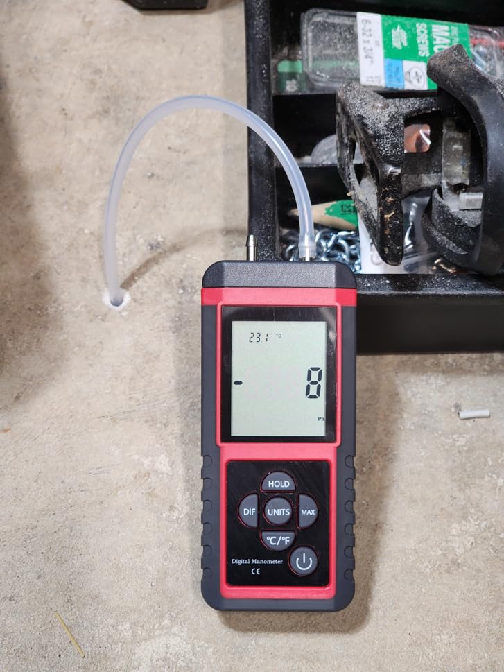 EHDIS Manometer, Professional Air Pressure Meter, Dual-Port HVAC Digital Manometers Gas Pressure Tester Differential Gauge customer photo 1