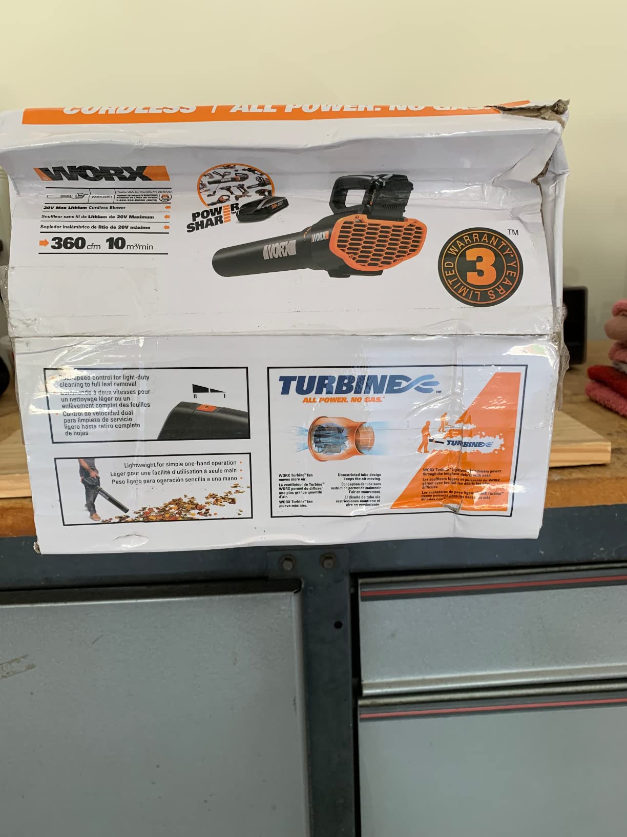 WORX Cordless Leaf Blower, 20V Electric Blower for Daily Lawn Care, WG547 customer photo 2