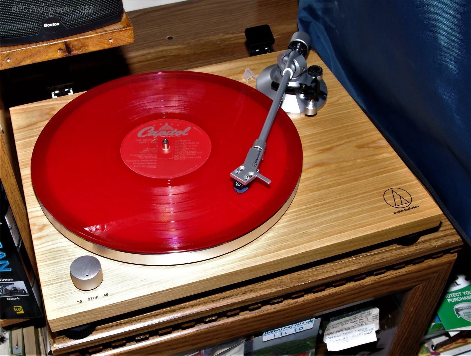 Audio-Technica AT-LPW40WN Fully Manual Belt-Drive Turntable, 2 Speeds, Dynamic Anti-Skate Control, Carbon-Fiber Tonearm Walnut customer photo 1