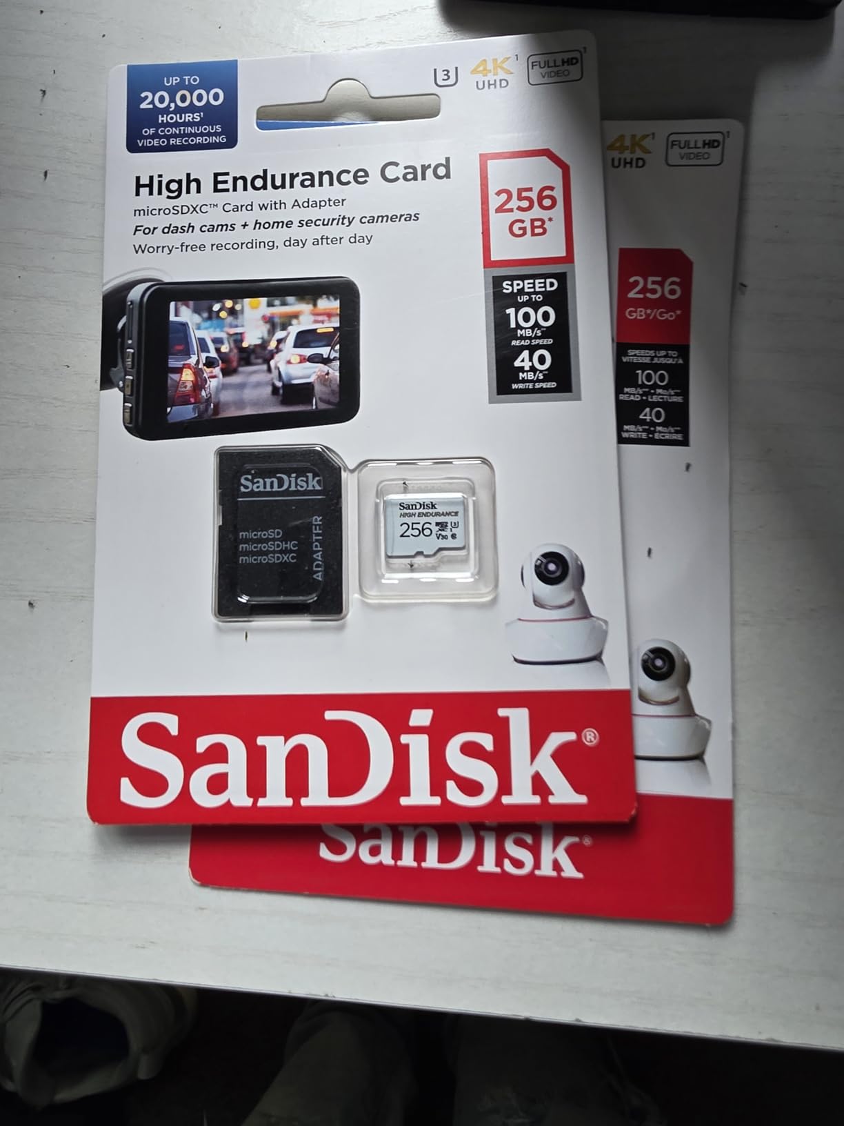 SANDISK 128GB High Endurance Video microSDXC Card with Adapter for dash cam and home monitoring systems - C10, U3, V30, 4K UHD, Micro SD Card - SDSQQNR-128G-GN6IA customer photo 1