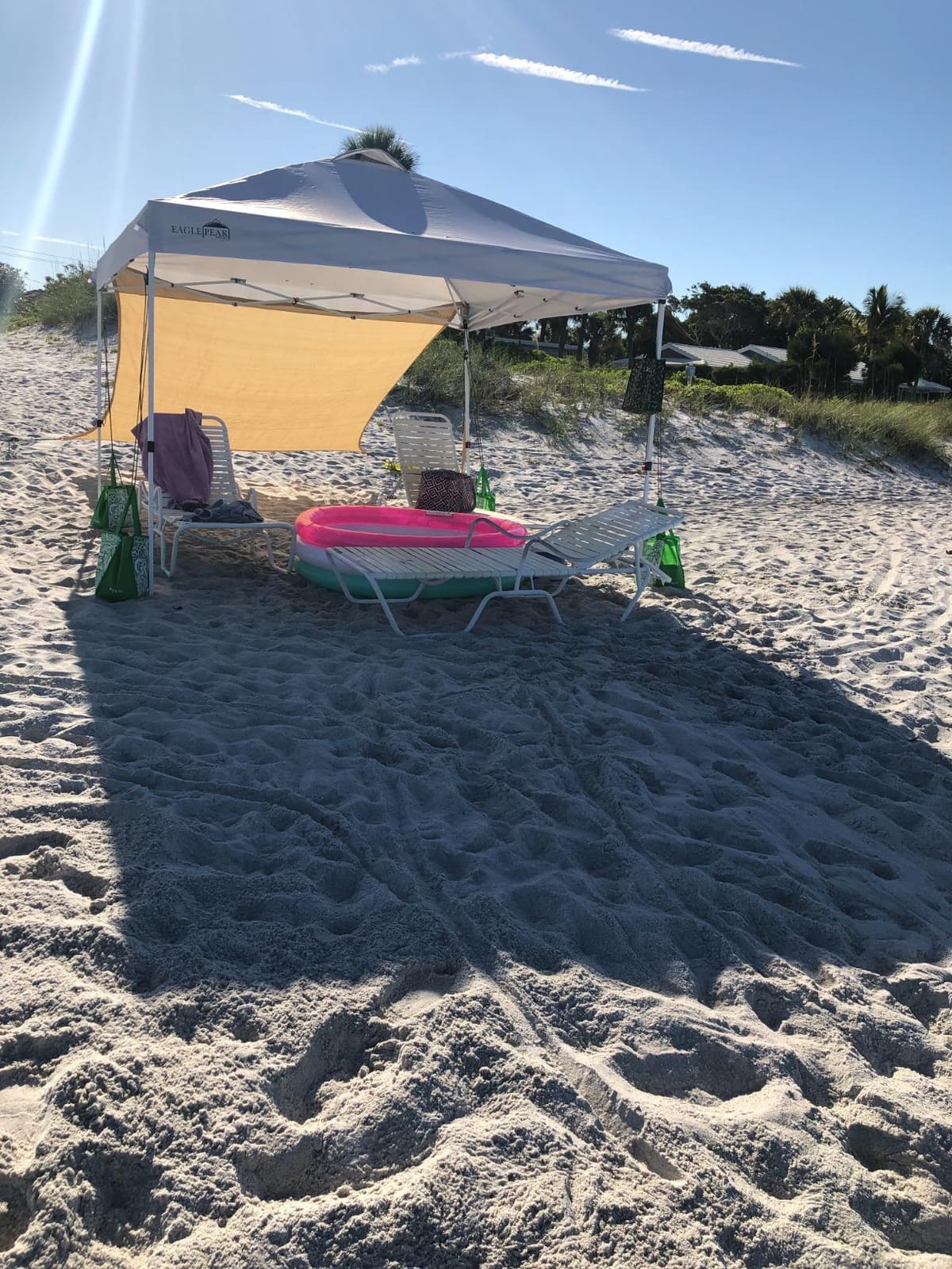 EAGLE PEAK 10x10 Pop Up Canopy Tent Easy Up Canopy Outdoor, White customer photo 1