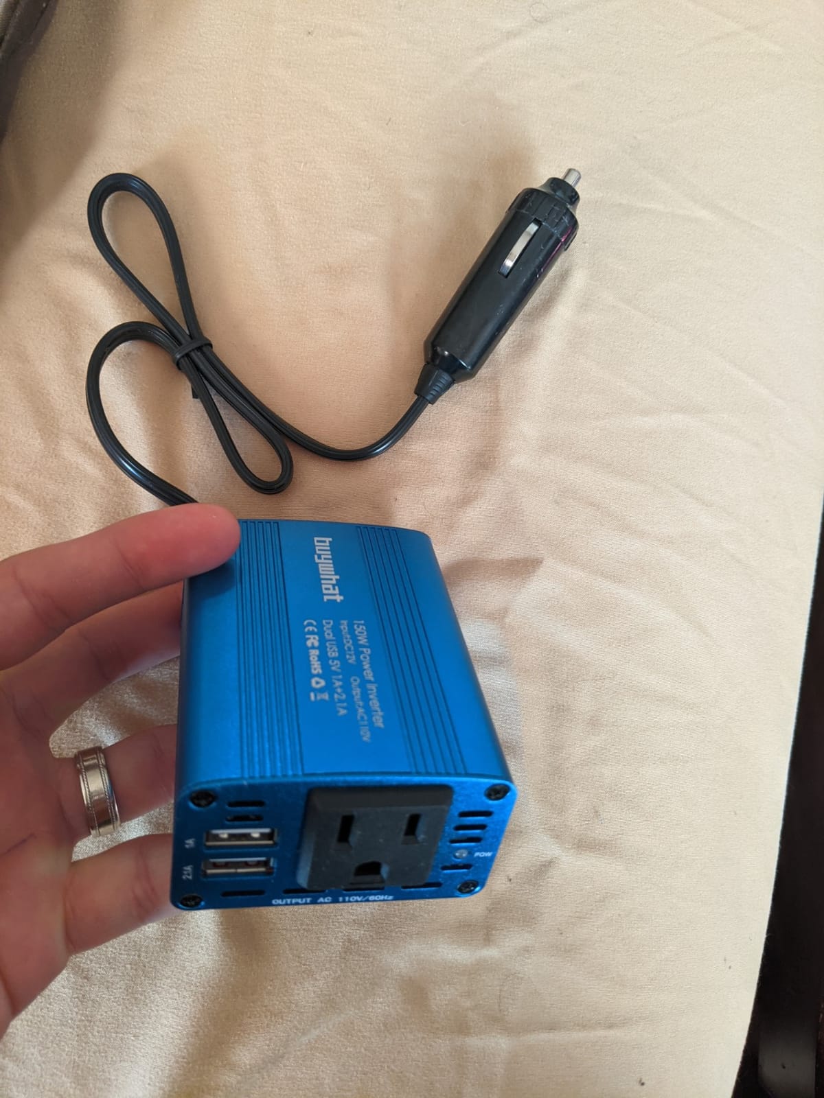 YSOLX 2000W Power Inverter 12V to 110V, DC to AC Inverter with 3 AC Outlets for RV Truck Camping, Home Emergency Use (4000W Peak) customer photo 1