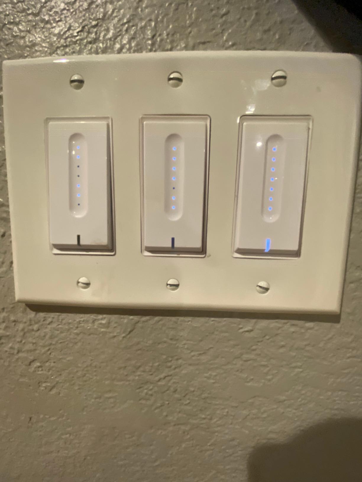 TREATLIFE Smart Dimmer Switch 4 Pack, Single Pole Smart Switch Works with Alexa and Google Home, Neutral Wire Required, 2.4GHz WiFi Dimmer Light Switch for LED, CFL, Incandescent Bulbs customer photo 1