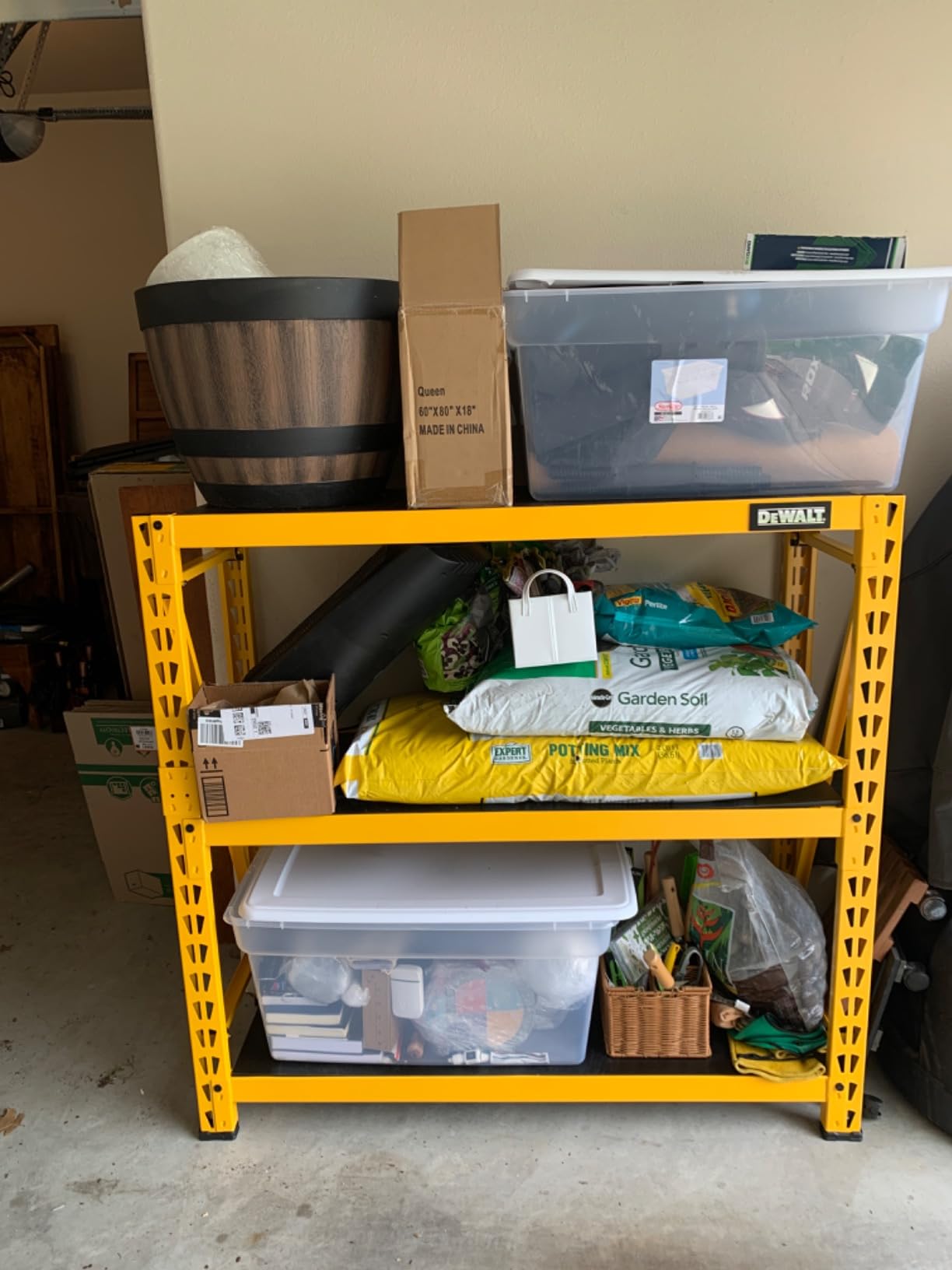 DEWALT Yellow 3-Tier Steel Garage Storage Shelving Unit (50 in. W x 48 in. H x 18 in. D) DXST4500 customer photo 1
